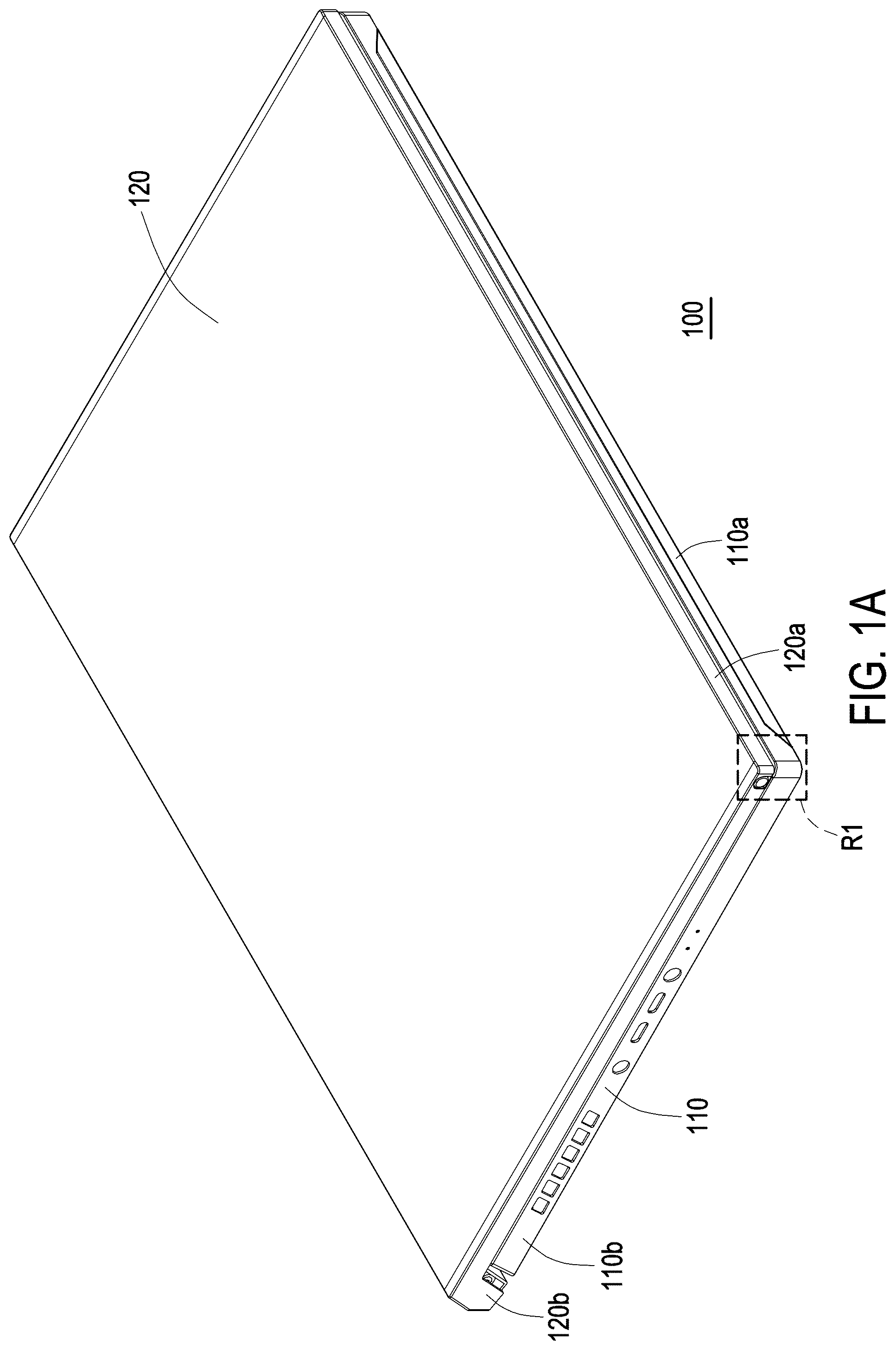 Patent US12602074 Figure 1 – Electronic device