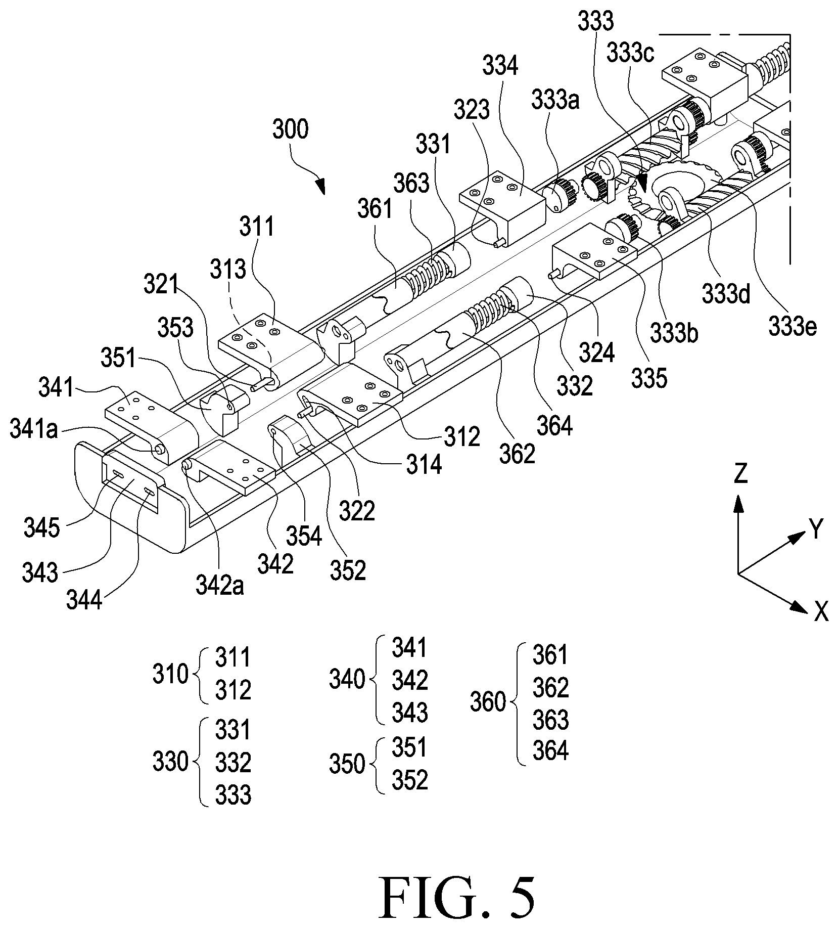 Patent US12602076 Figure 5 – Electronic device comprising hinge module