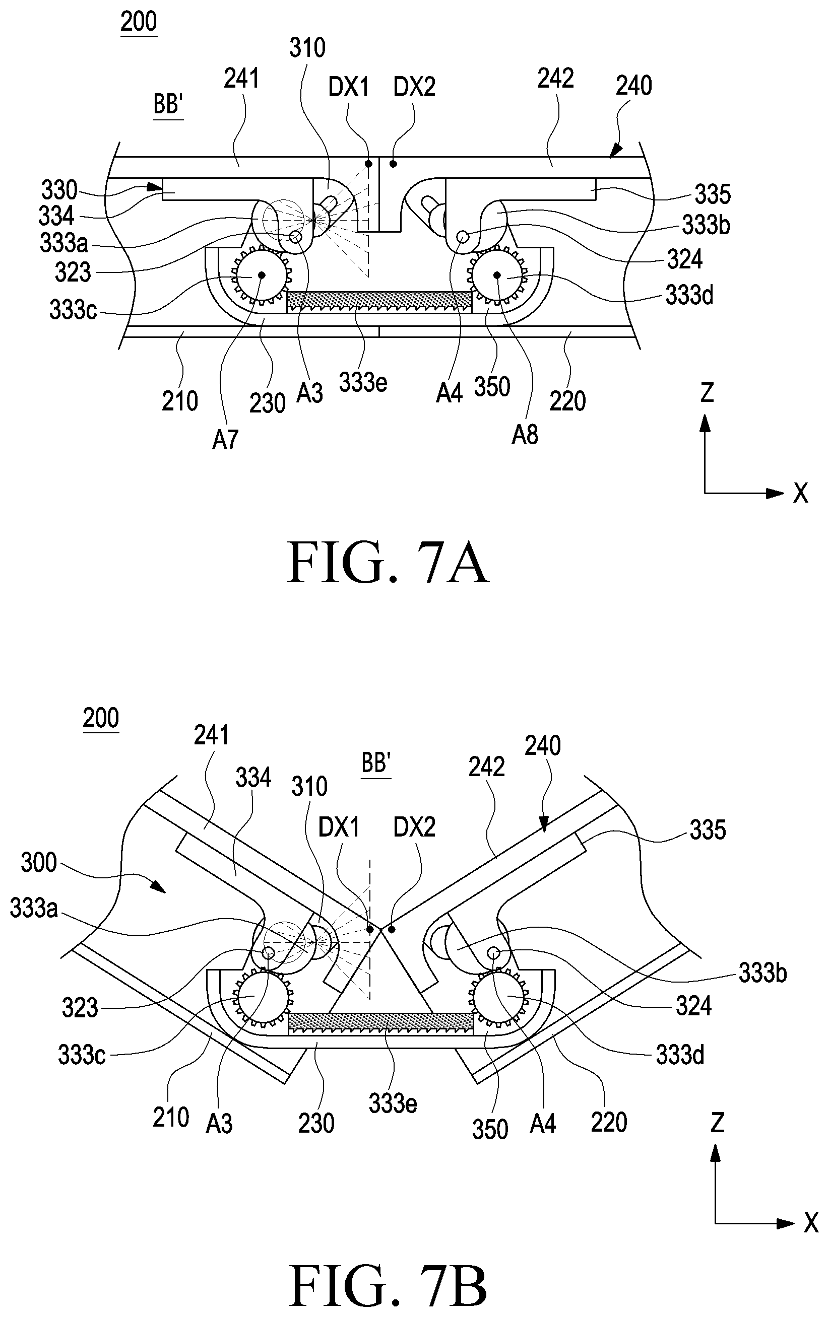 Patent US12602076 Figure 8 – Electronic device comprising hinge module