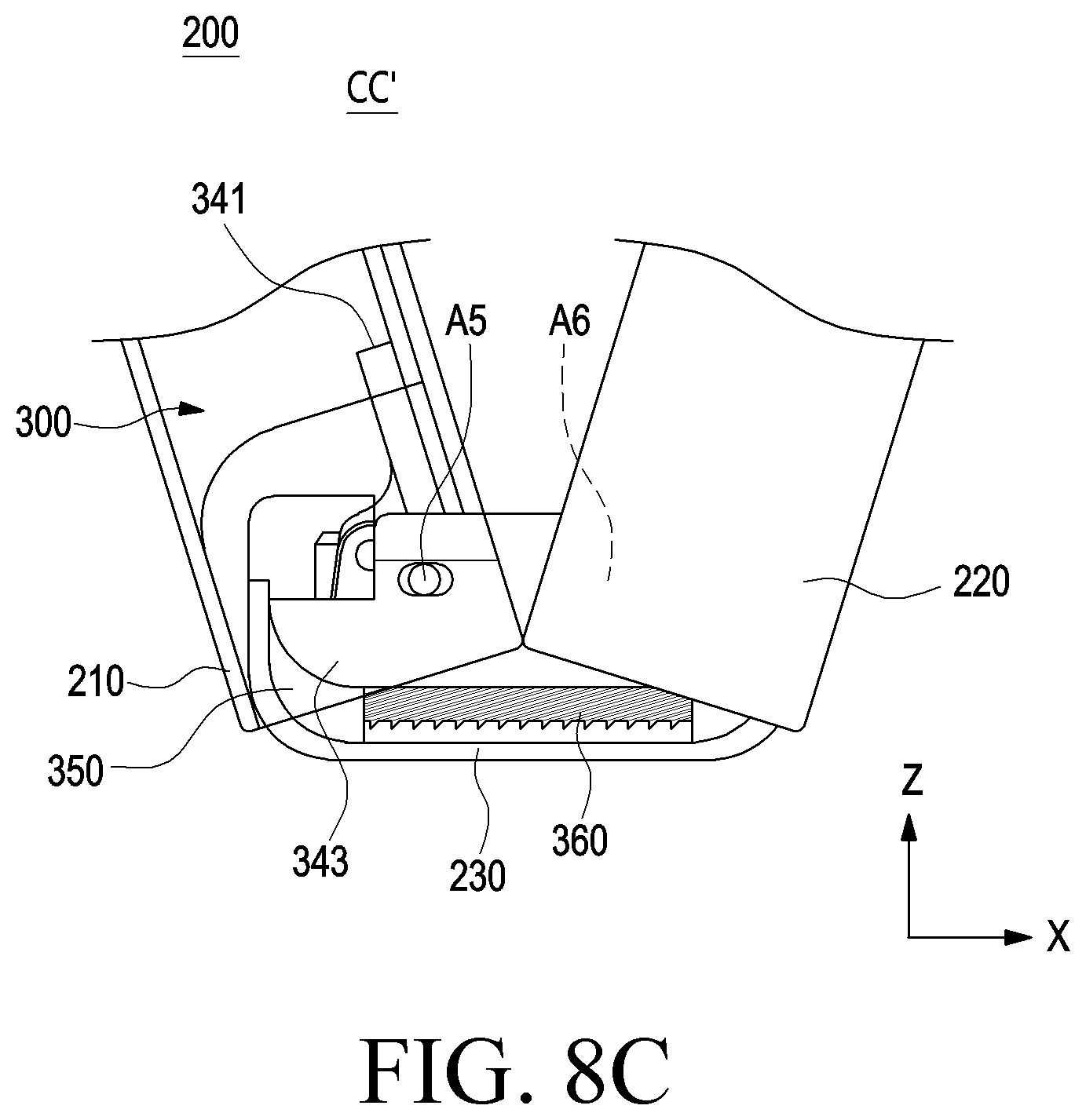 Patent US12602076 Figure 11 – Electronic device comprising hinge module