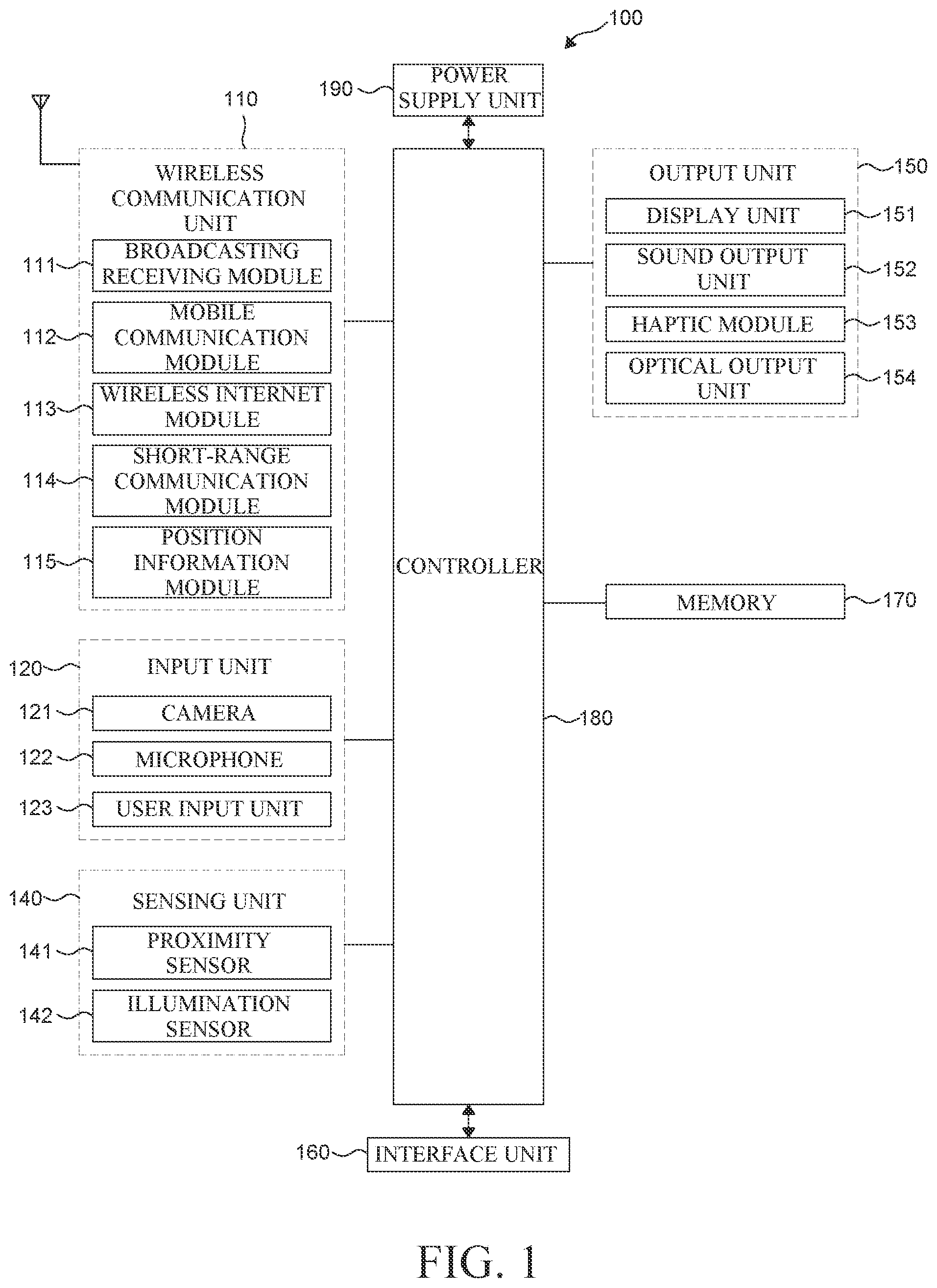 Patent US12602077 Figure 1 – Display apparatus
