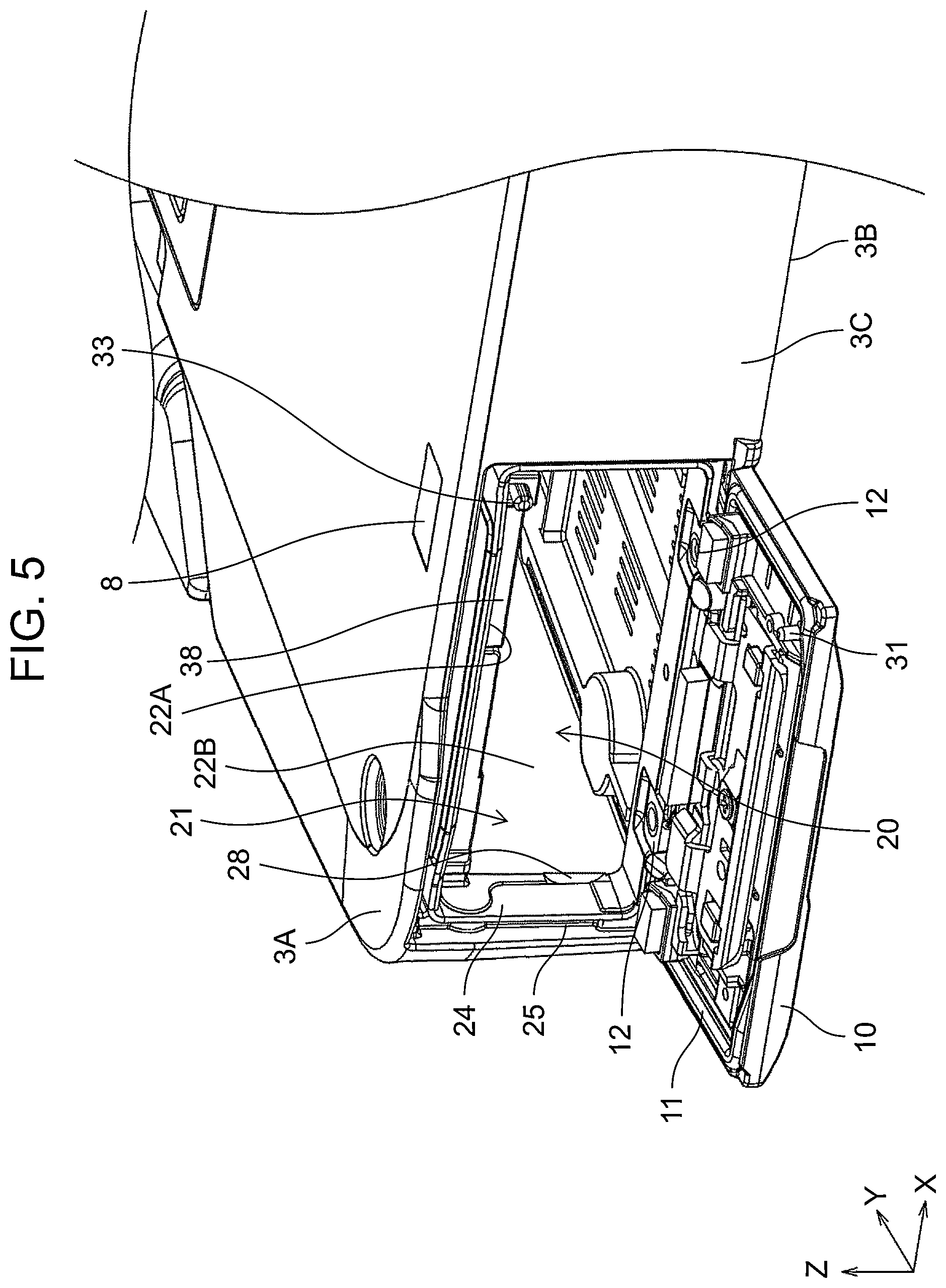 Patent US12602079 Figure 5 – Electronic device