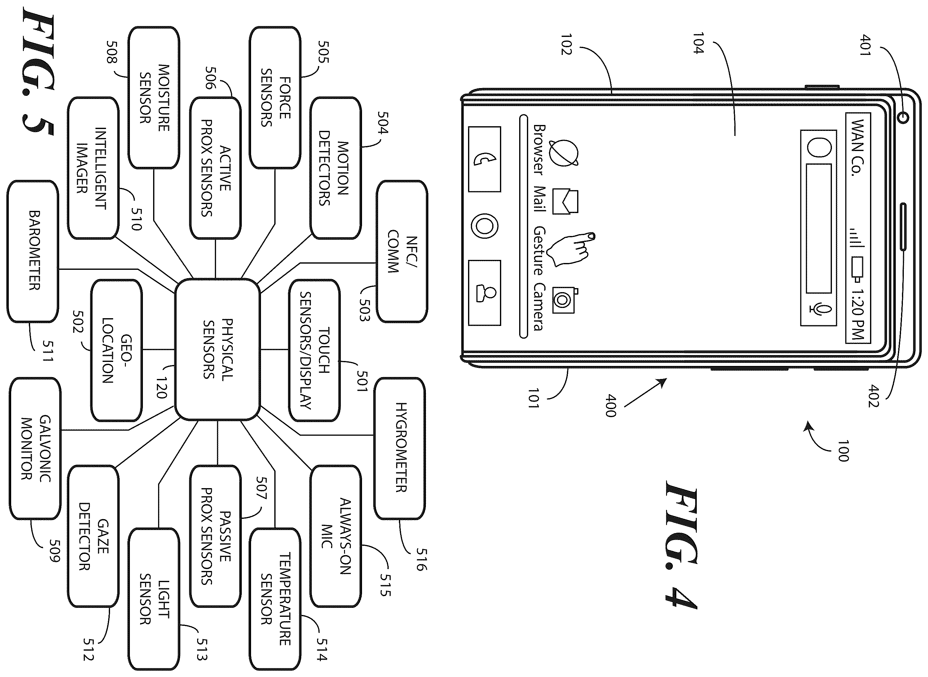 Patent US12602081 Figure 3 – Electronic devices with translating flexible display and corresponding methods