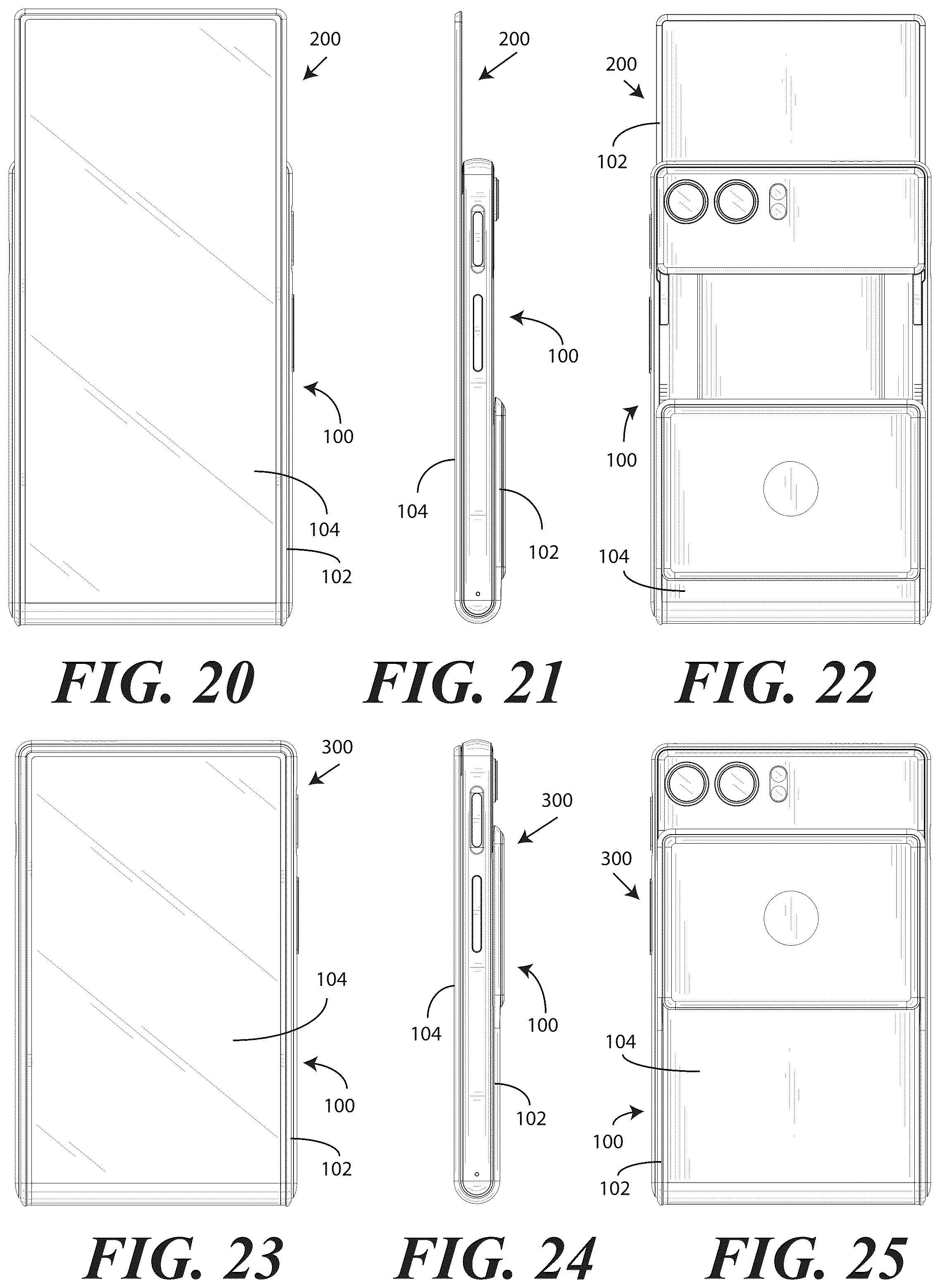 Patent US12602081 Figure 15 – Electronic devices with translating flexible display and corresponding methods