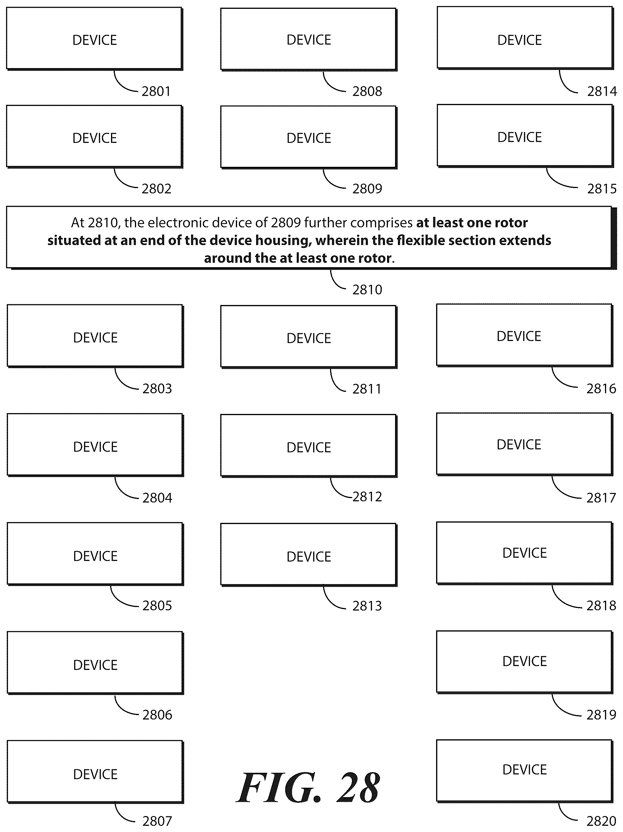 Patent US12602081 Figure 17 – Electronic devices with translating flexible display and corresponding methods