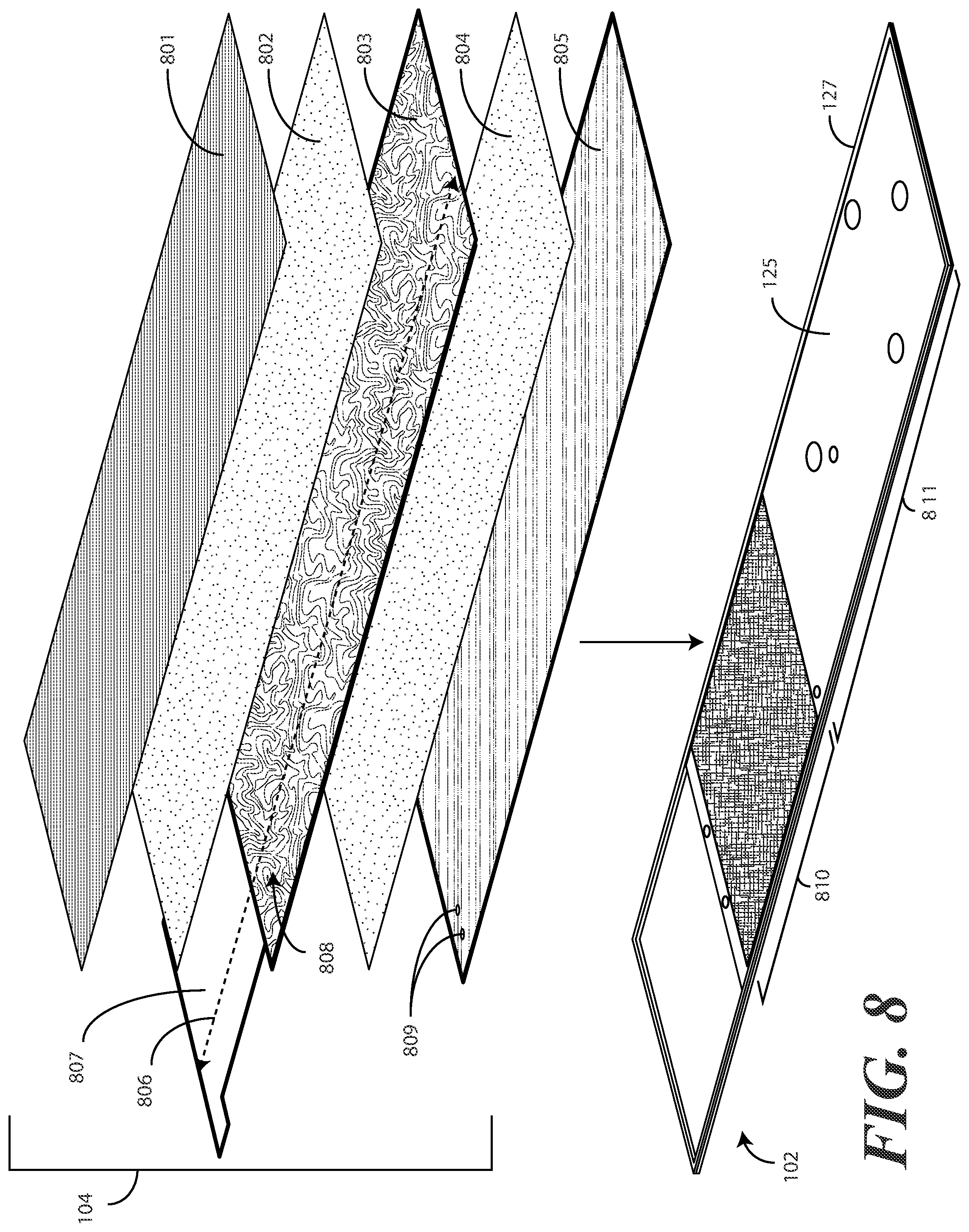 Patent US12602082 Figure 5 – Electronic devices with translating flexible displays and corresponding methods for providing haptic feedback