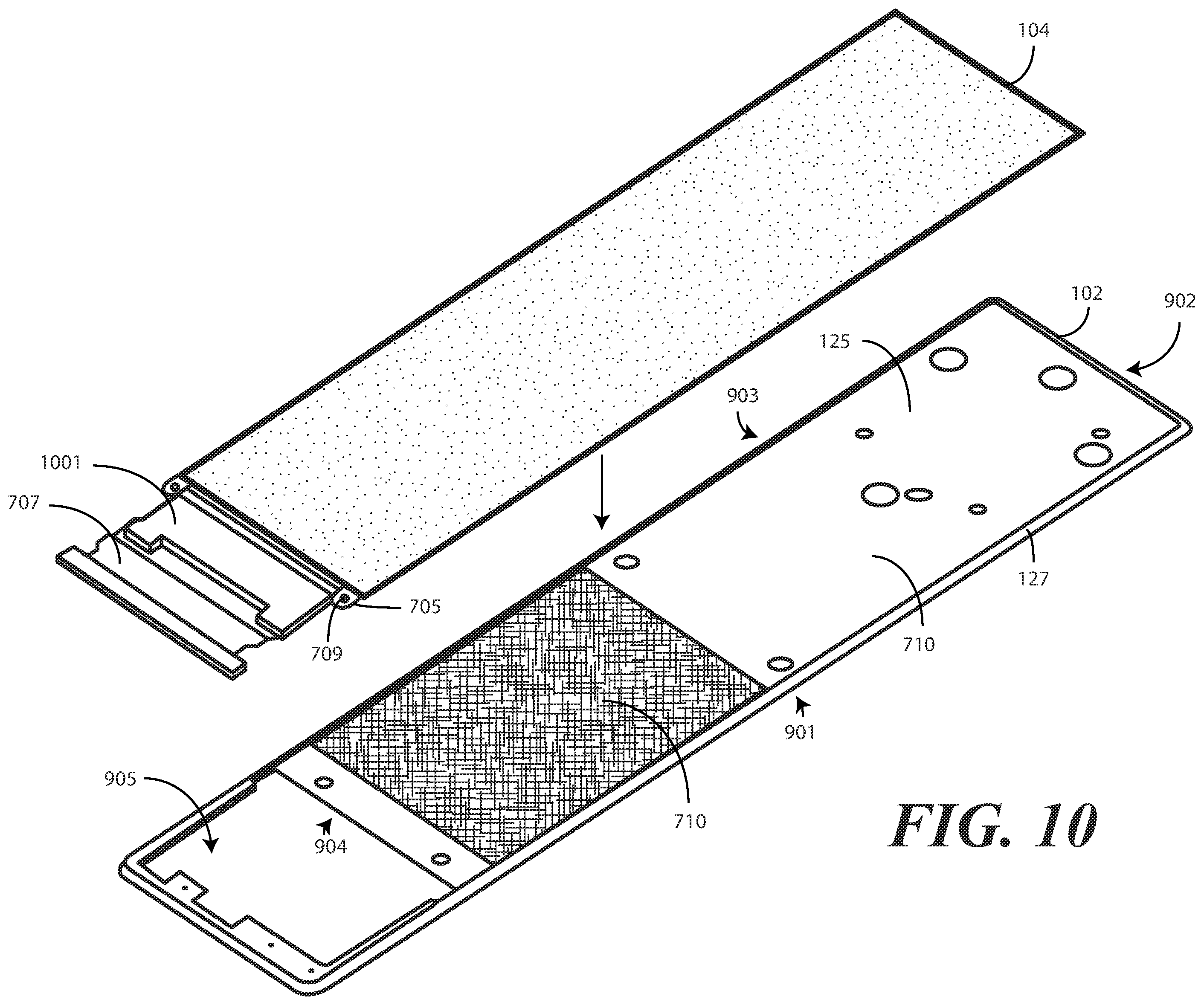 Patent US12602082 Figure 7 – Electronic devices with translating flexible displays and corresponding methods for providing haptic feedback