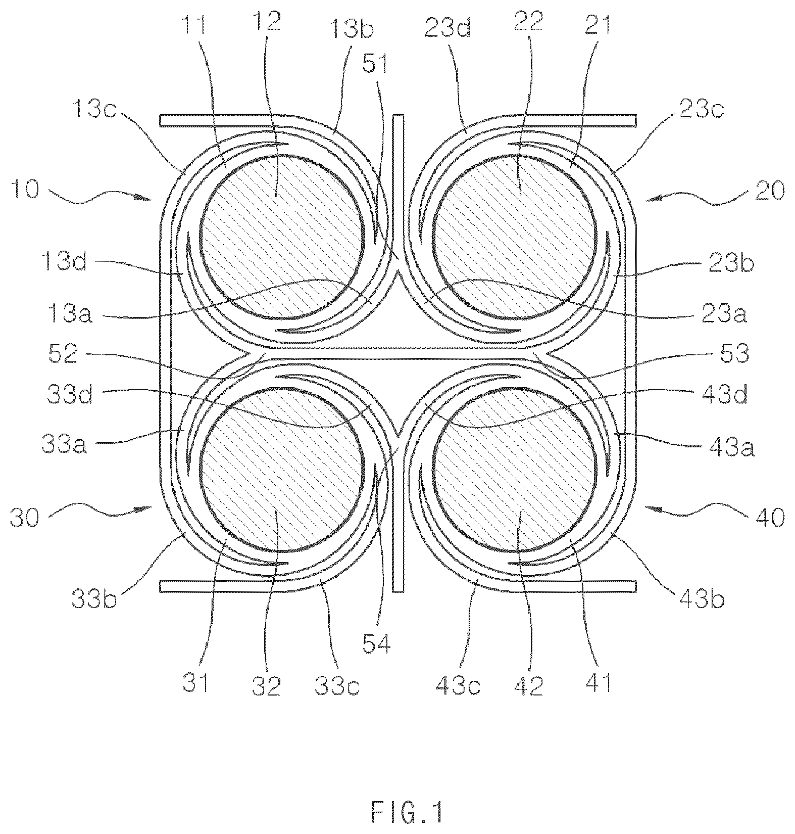 Patent US12602083 — Stretchable display having negative Poisson's ratio — Figure 1