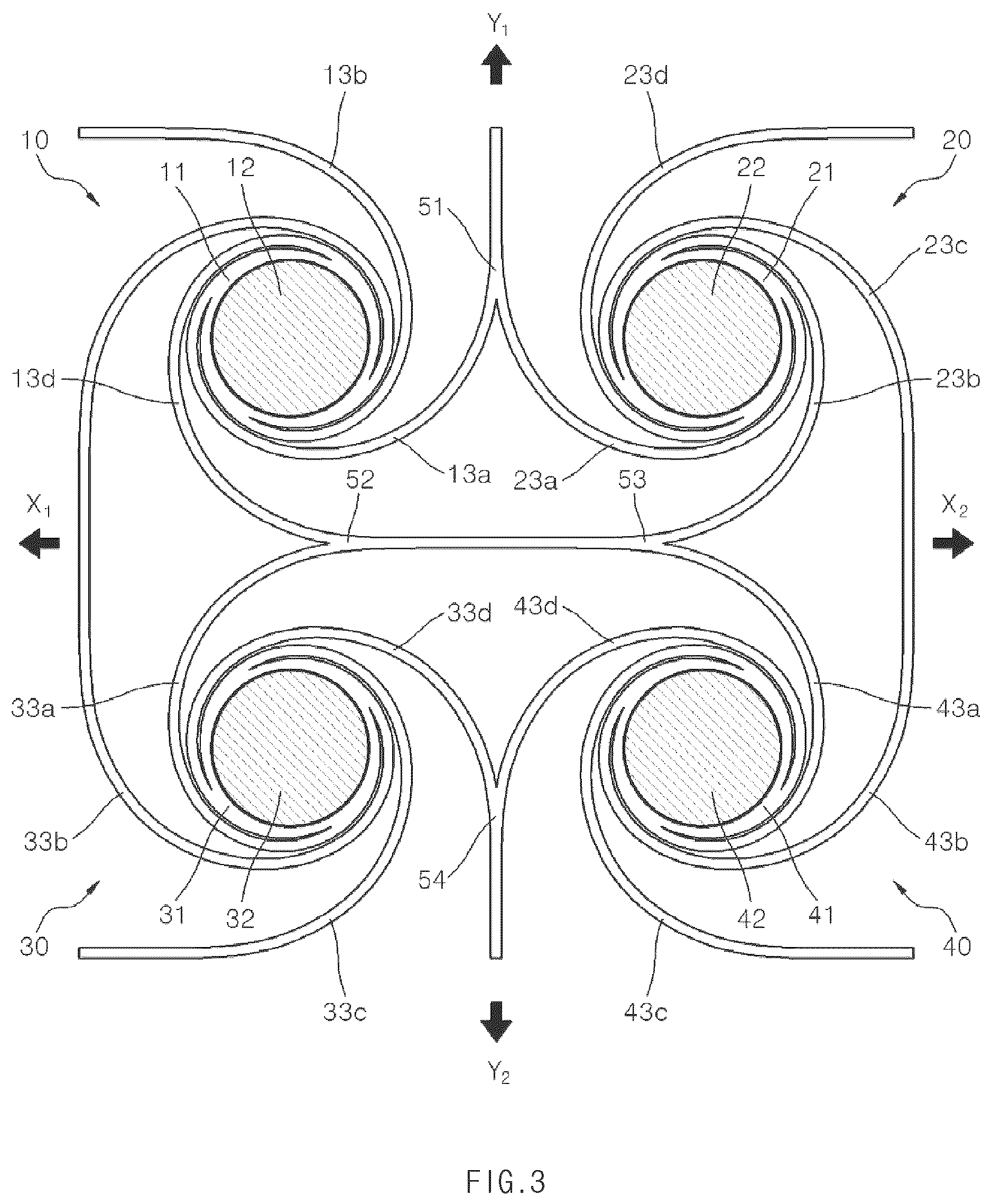 Patent US12602083 Figure 3 – Stretchable display having negative Poisson's ratio