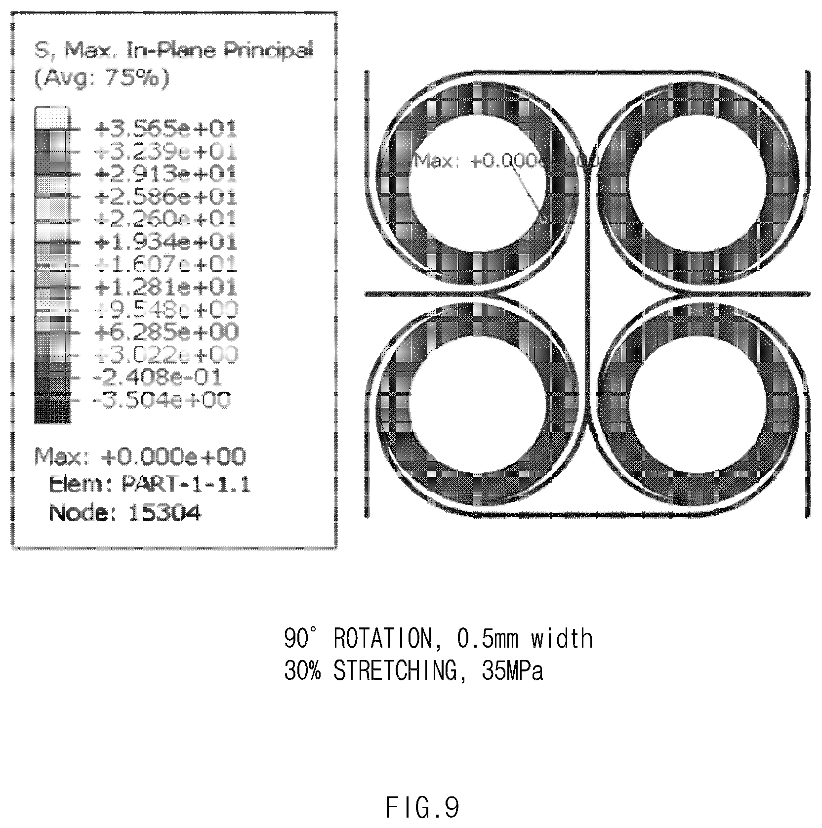 Patent US12602083 Figure 9 – Stretchable display having negative Poisson's ratio