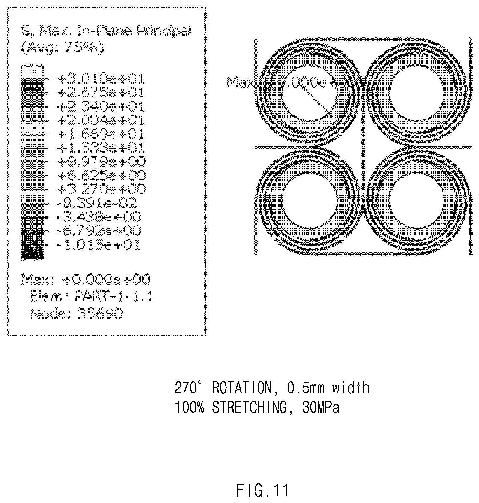 Patent US12602083 Figure 11 – Stretchable display having negative Poisson's ratio