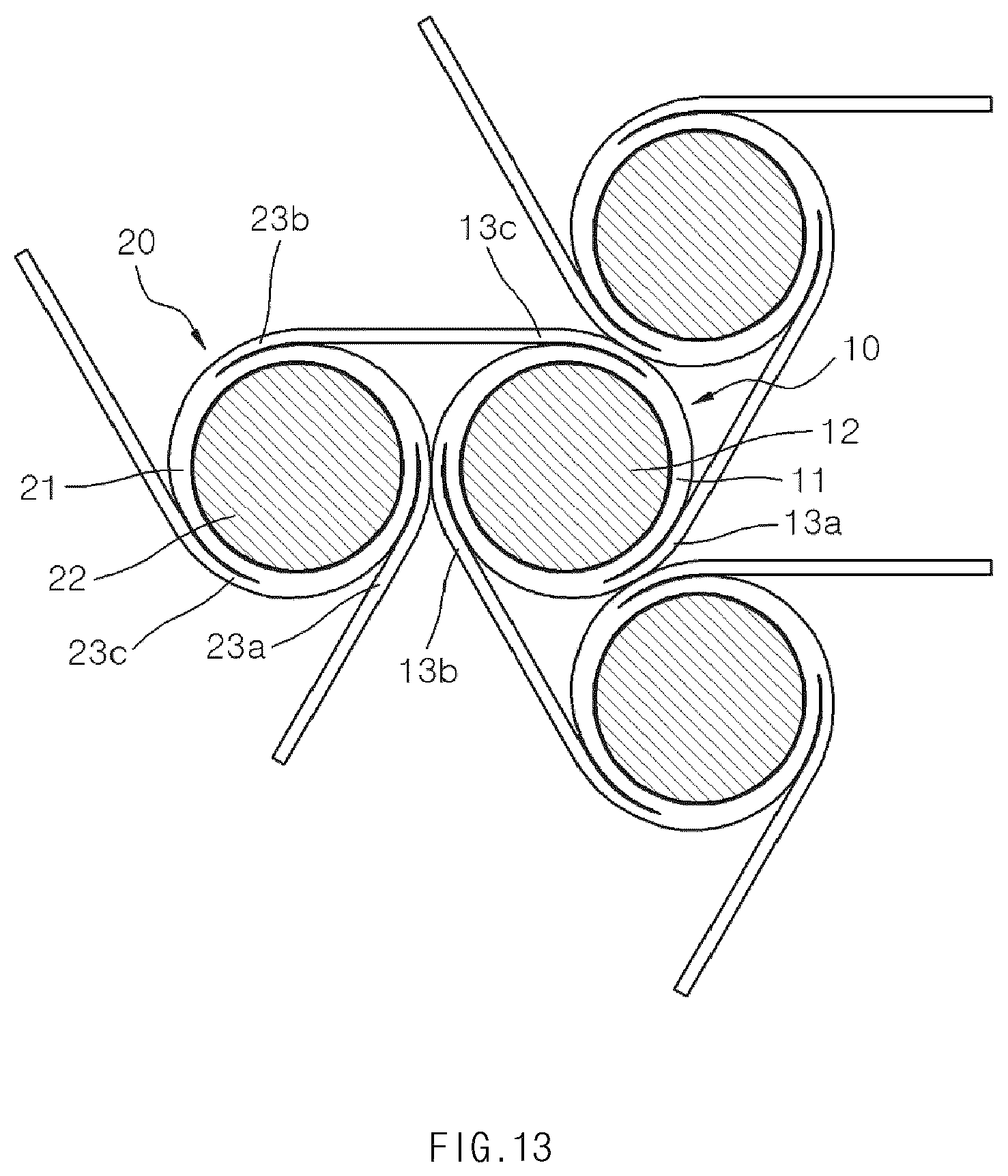 Patent US12602083 Figure 13 – Stretchable display having negative Poisson's ratio