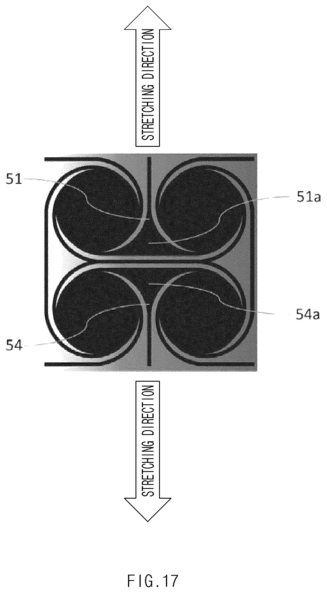 Patent US12602083 Figure 17 – Stretchable display having negative Poisson's ratio