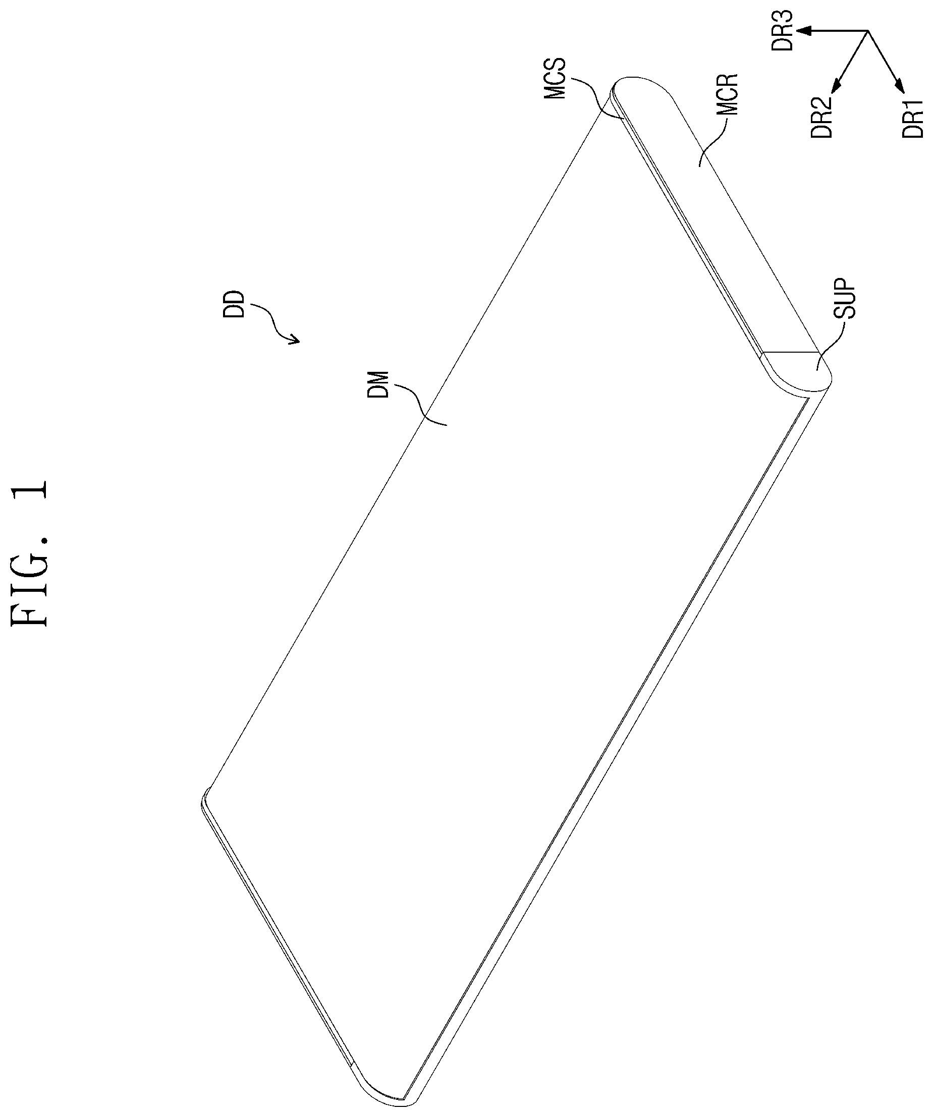 Patent US12602085 Figure 1 – Display device