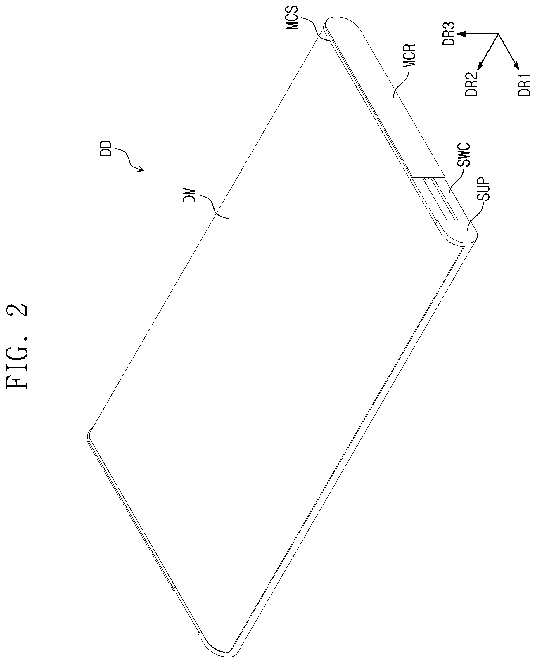 Patent US12602085 Figure 2 – Display device