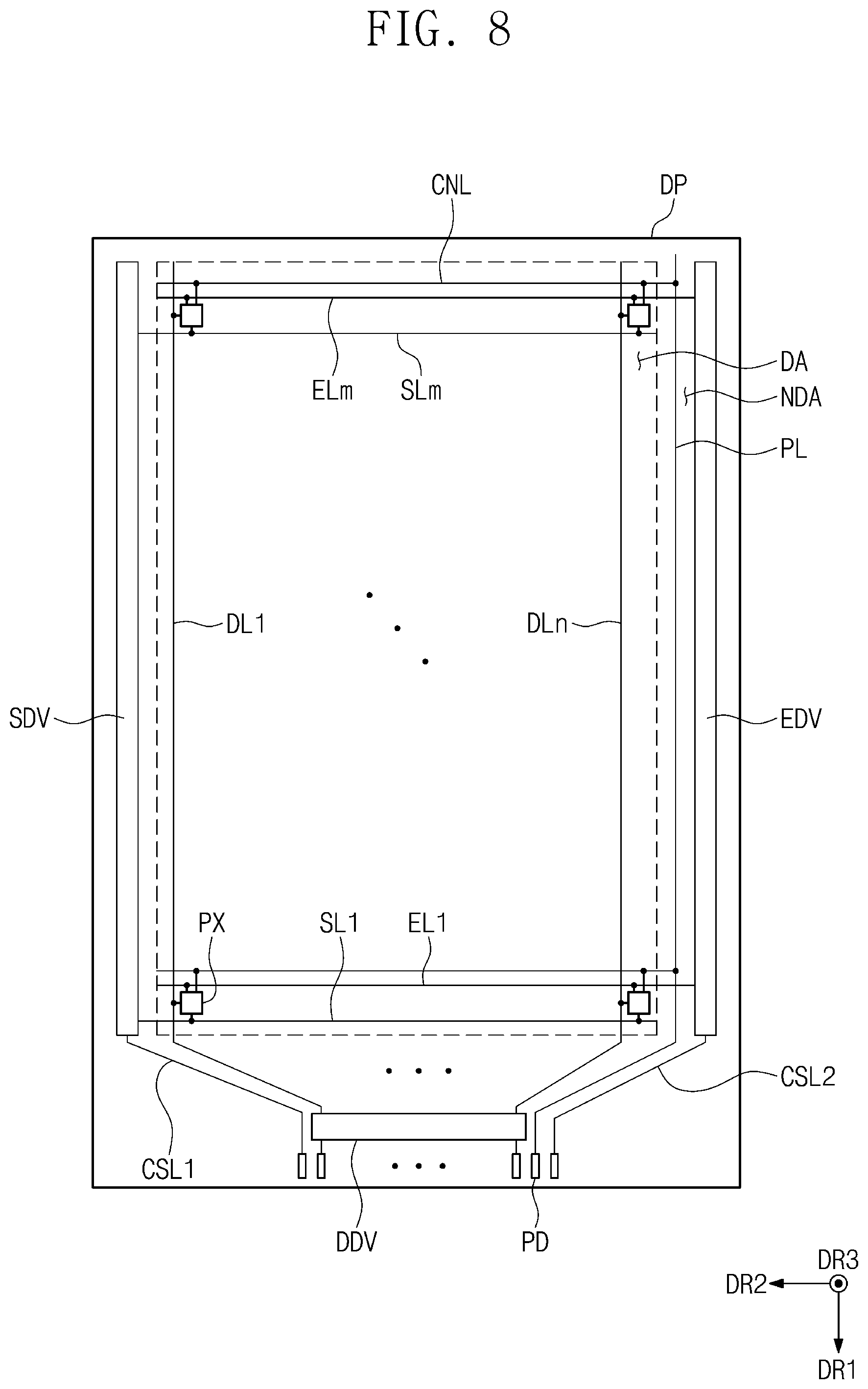 Patent US12602085 Figure 7 – Display device