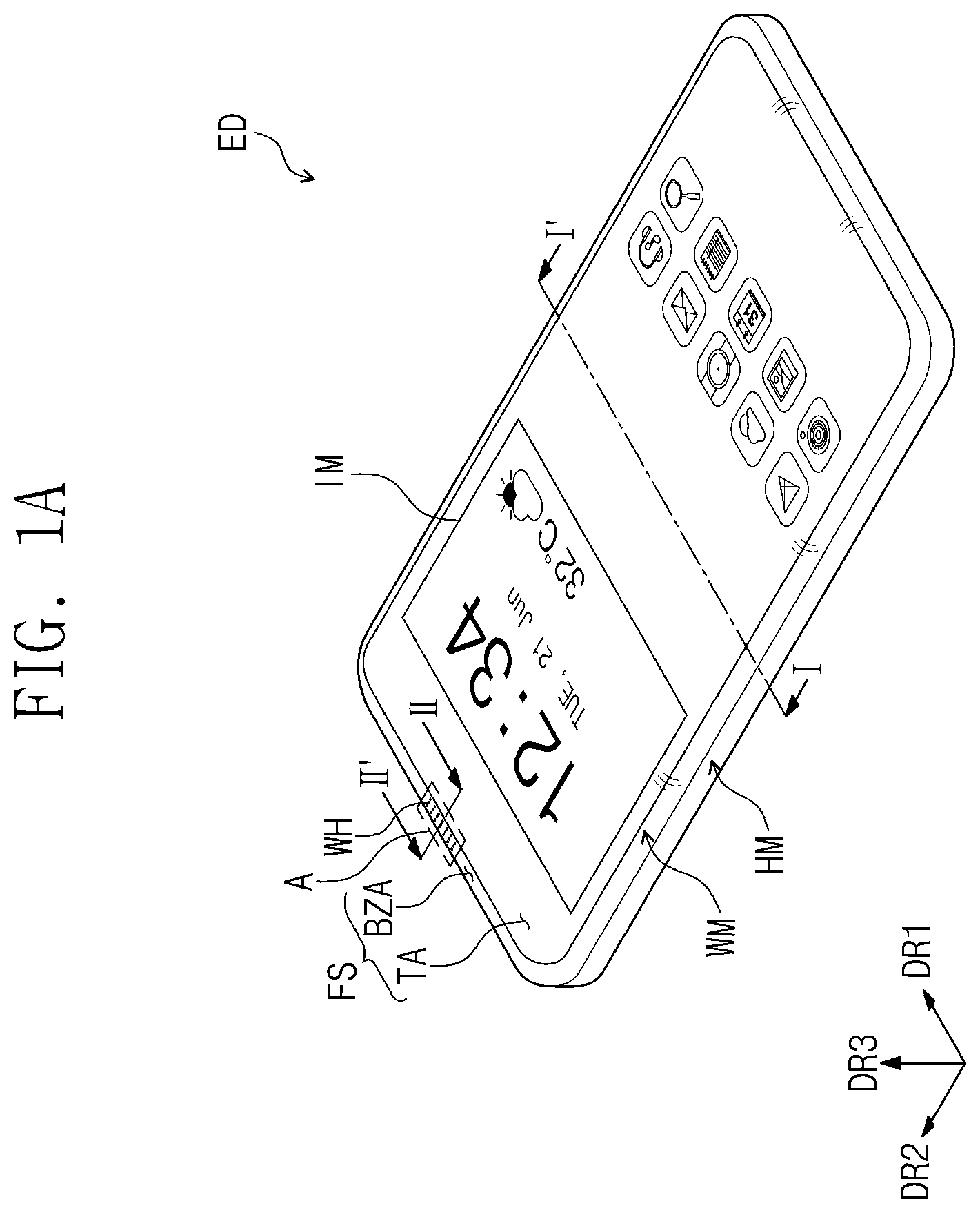 Patent US12602086 — Electronic device and method for manufacturing the same — Figure 1