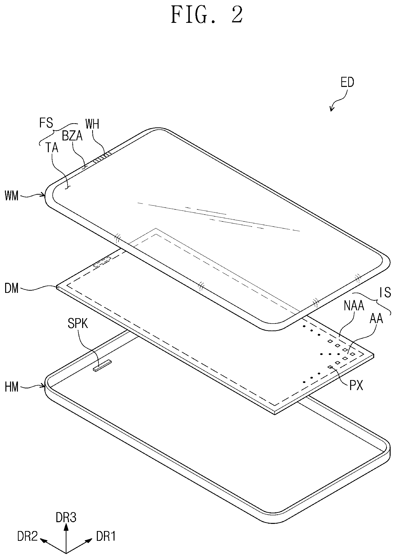Patent US12602086 Figure 3 – Electronic device and method for manufacturing the same
