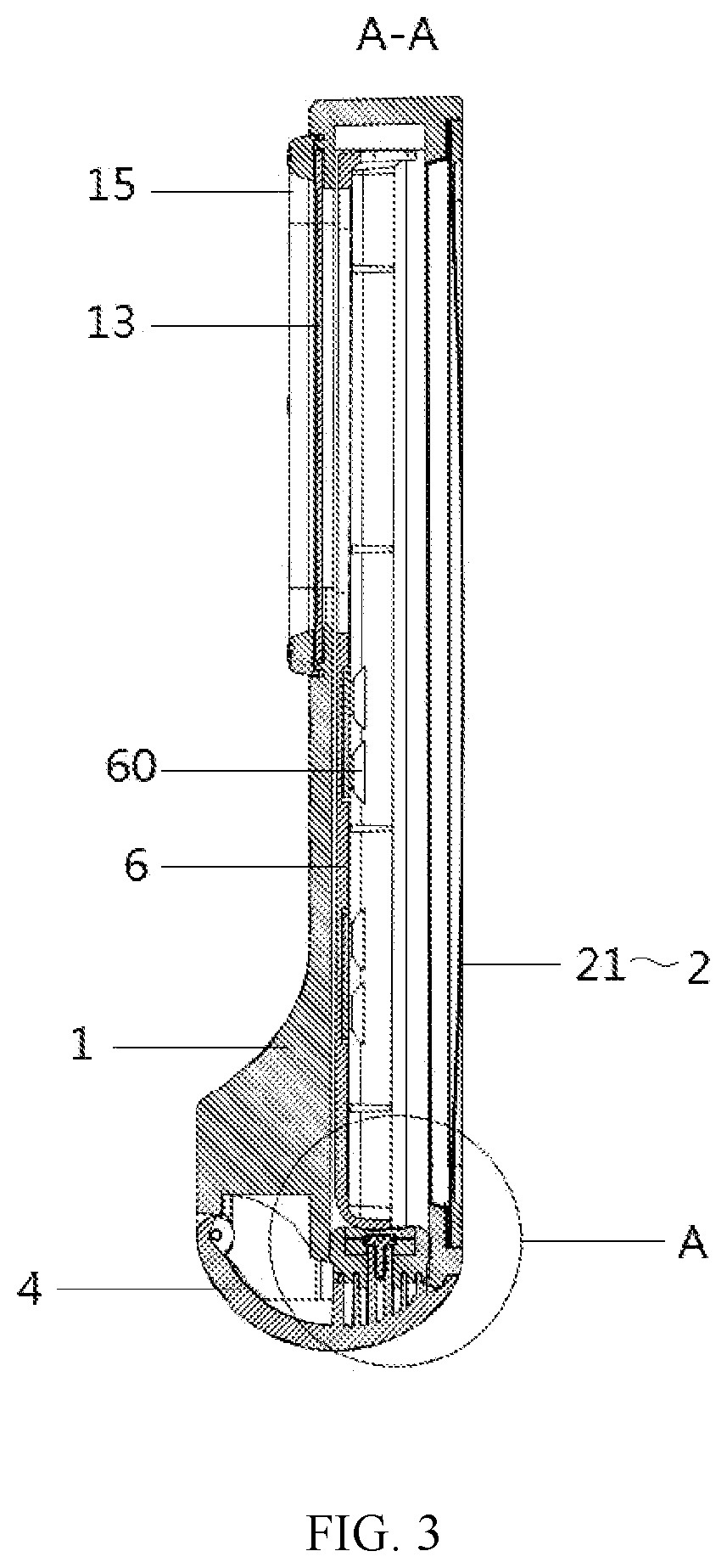 Patent US12602087 Figure 3 – Waterproof protective case of mobile terminal for diving