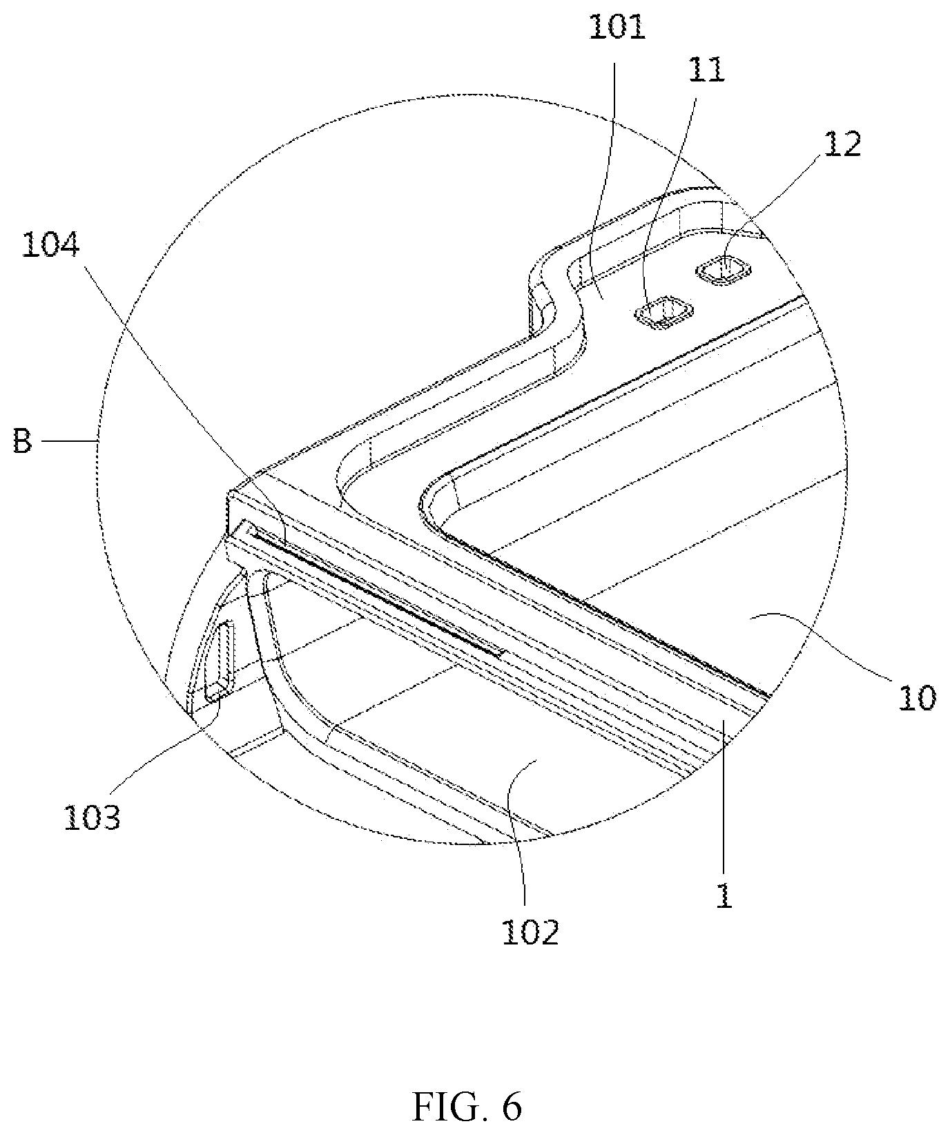 Patent US12602087 Figure 6 – Waterproof protective case of mobile terminal for diving