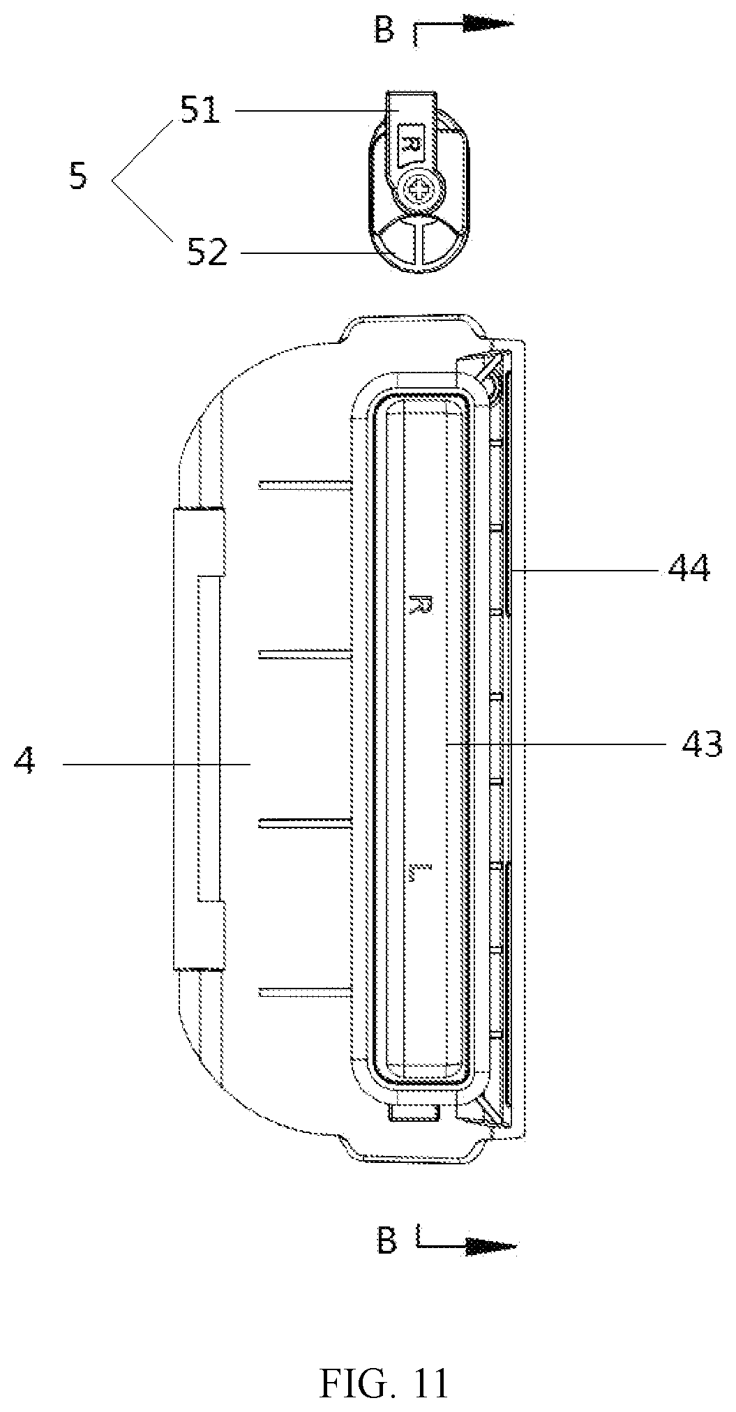 Patent US12602087 Figure 11 – Waterproof protective case of mobile terminal for diving
