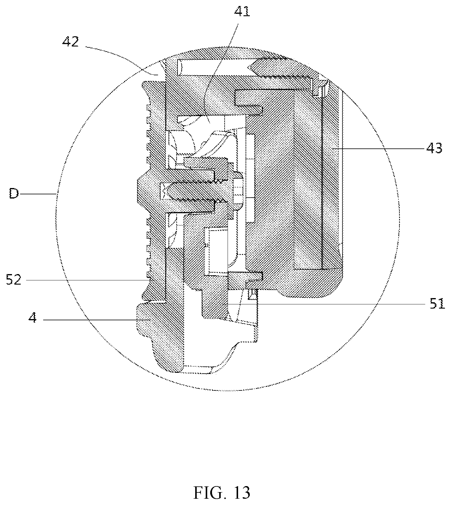 Patent US12602087 Figure 13 – Waterproof protective case of mobile terminal for diving