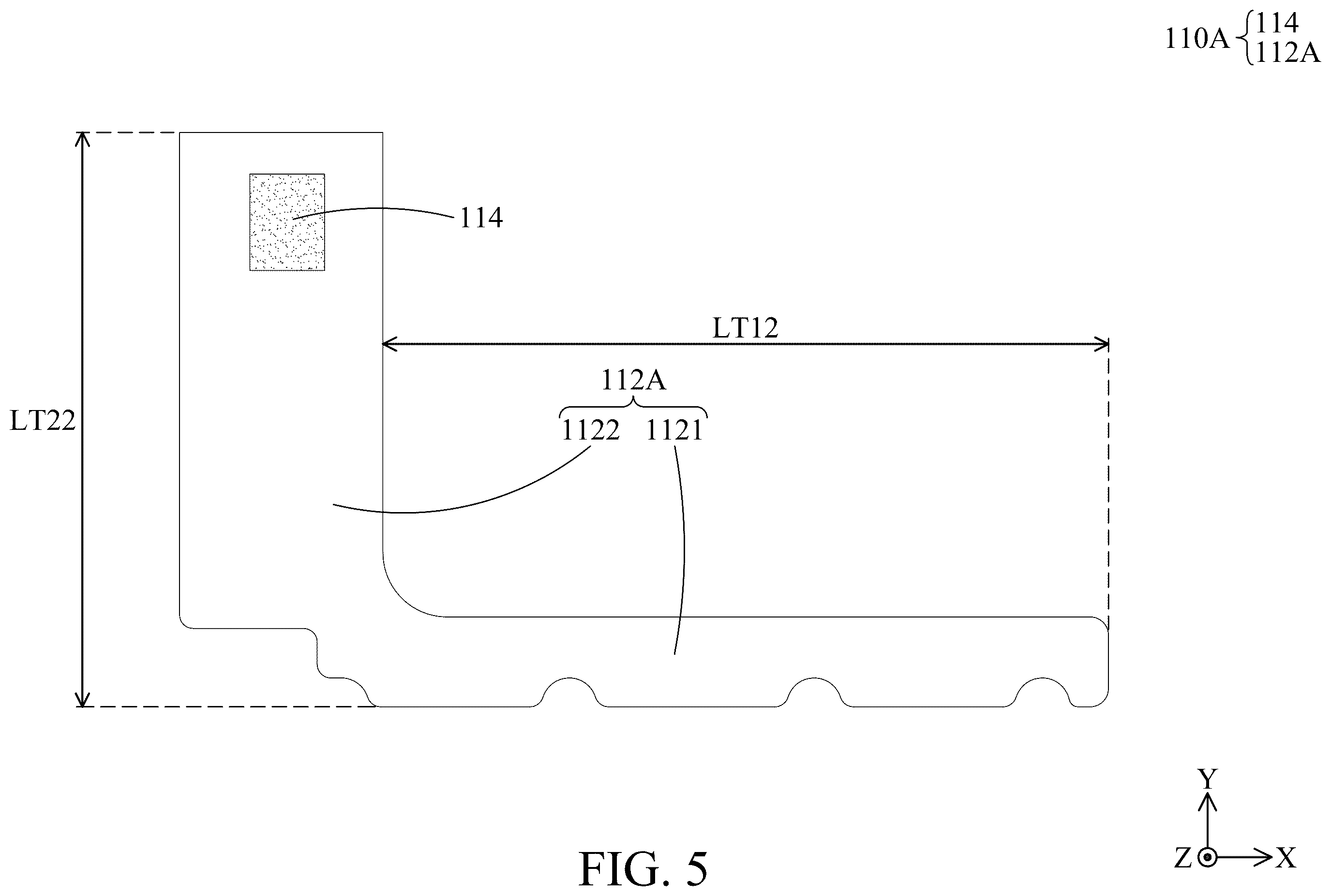 Patent US12602088 Figure 5 – Electronic device with electrostatic protection device