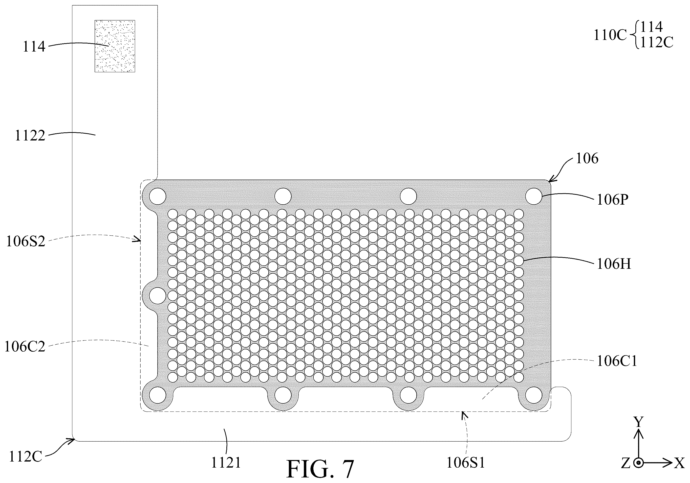 Patent US12602088 Figure 7 – Electronic device with electrostatic protection device