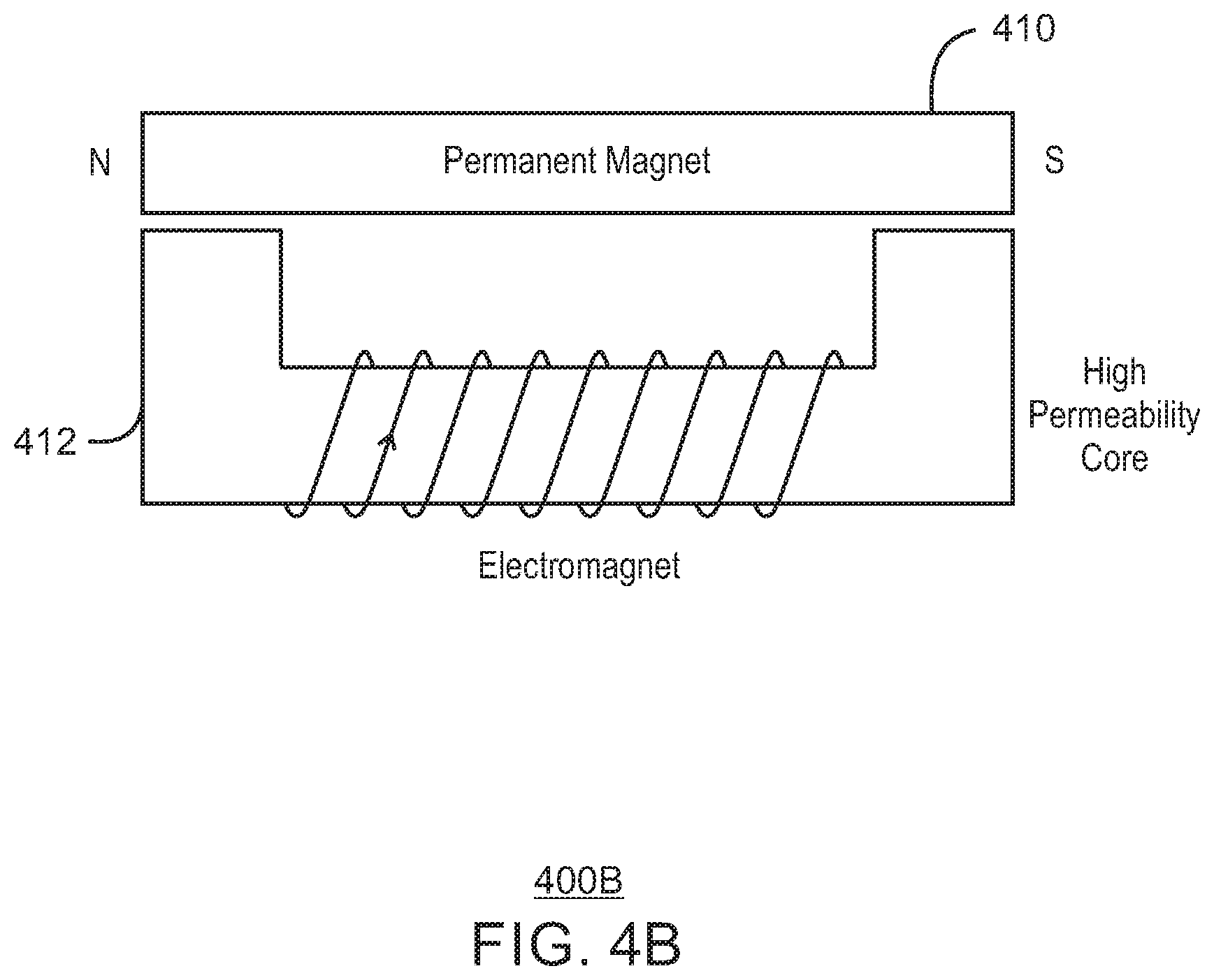 Patent US12602089 Figure 5 – Adjustment of magnetic force in a computing device
