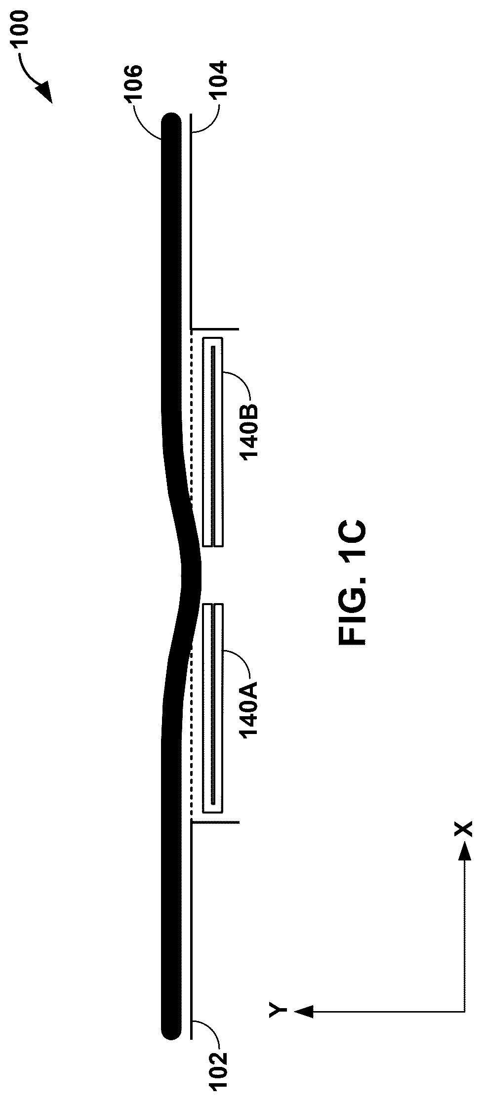 Patent US12602090 Figure 3 – Support plate for folding portable display device