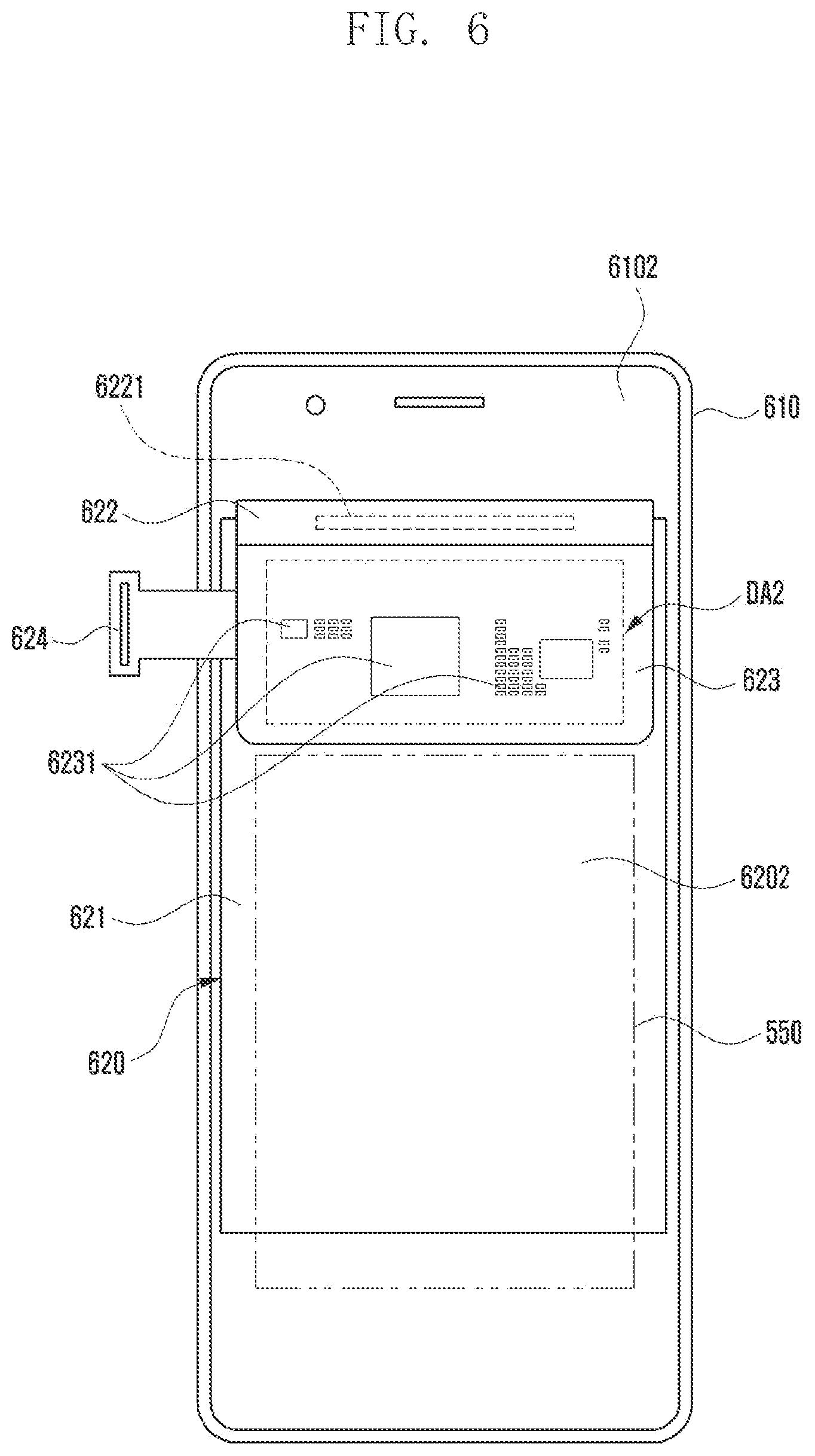 Patent US12602091 Figure 7 – Electronic device comprising dual display