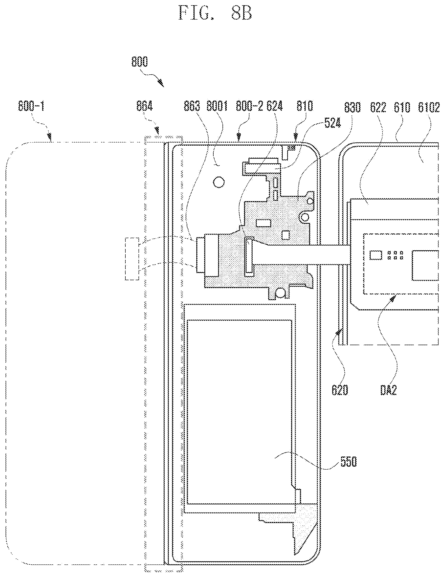 Patent US12602091 Figure 10 – Electronic device comprising dual display