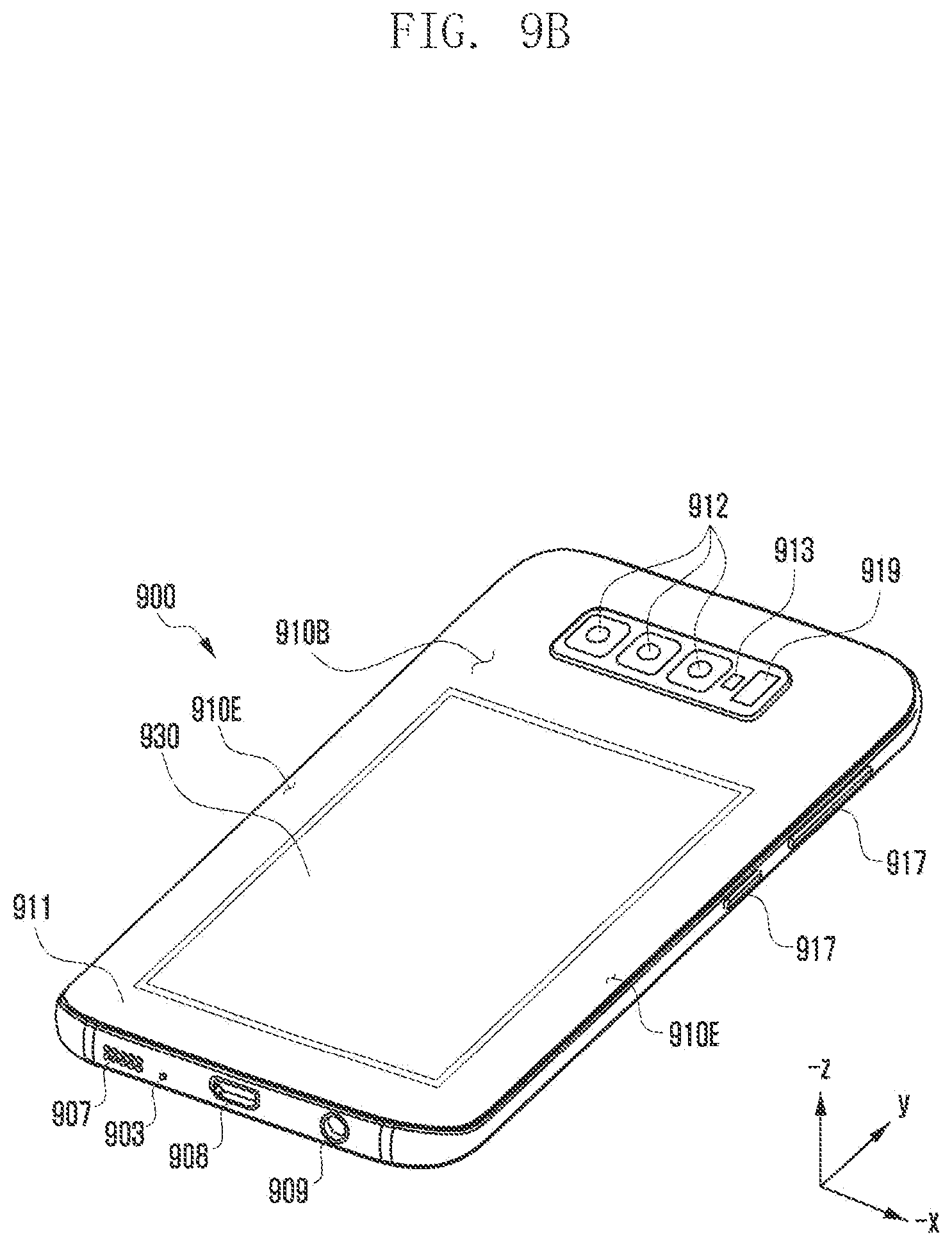 Patent US12602091 Figure 12 – Electronic device comprising dual display