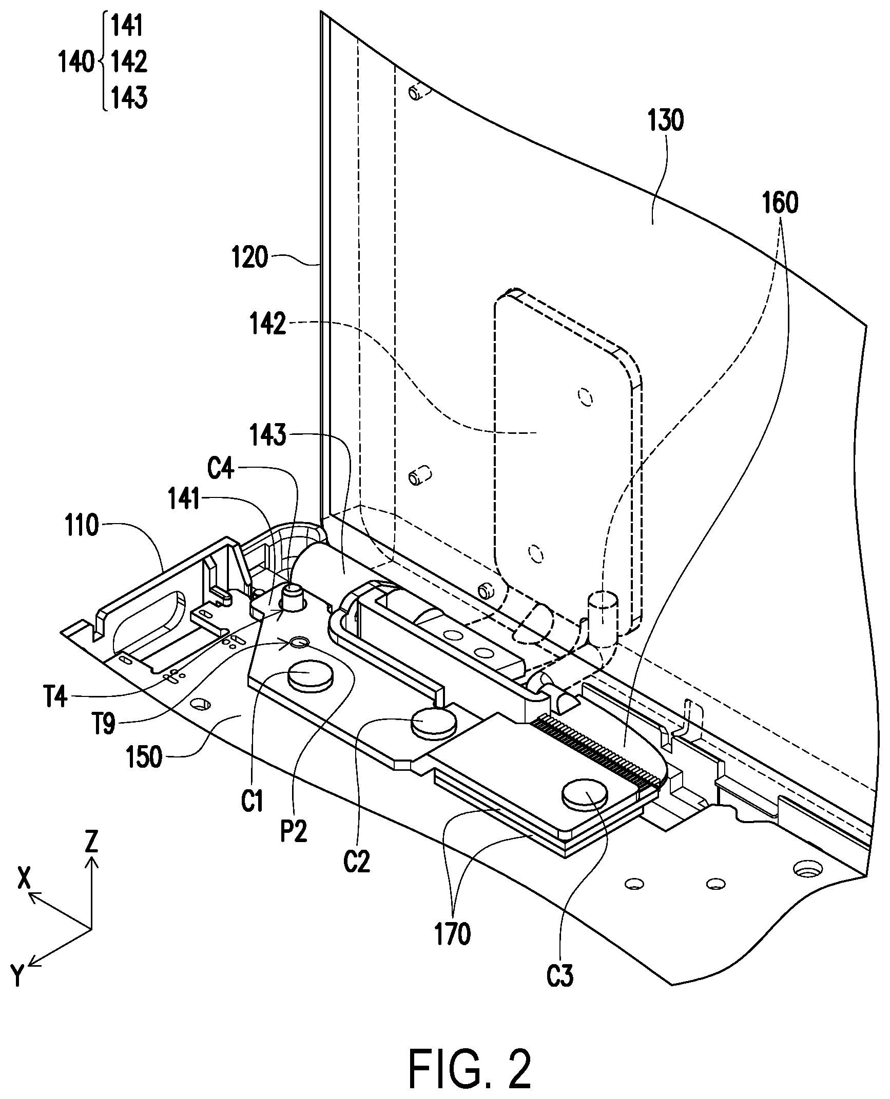 Patent US12602093 Figure 2 – Laptop computer