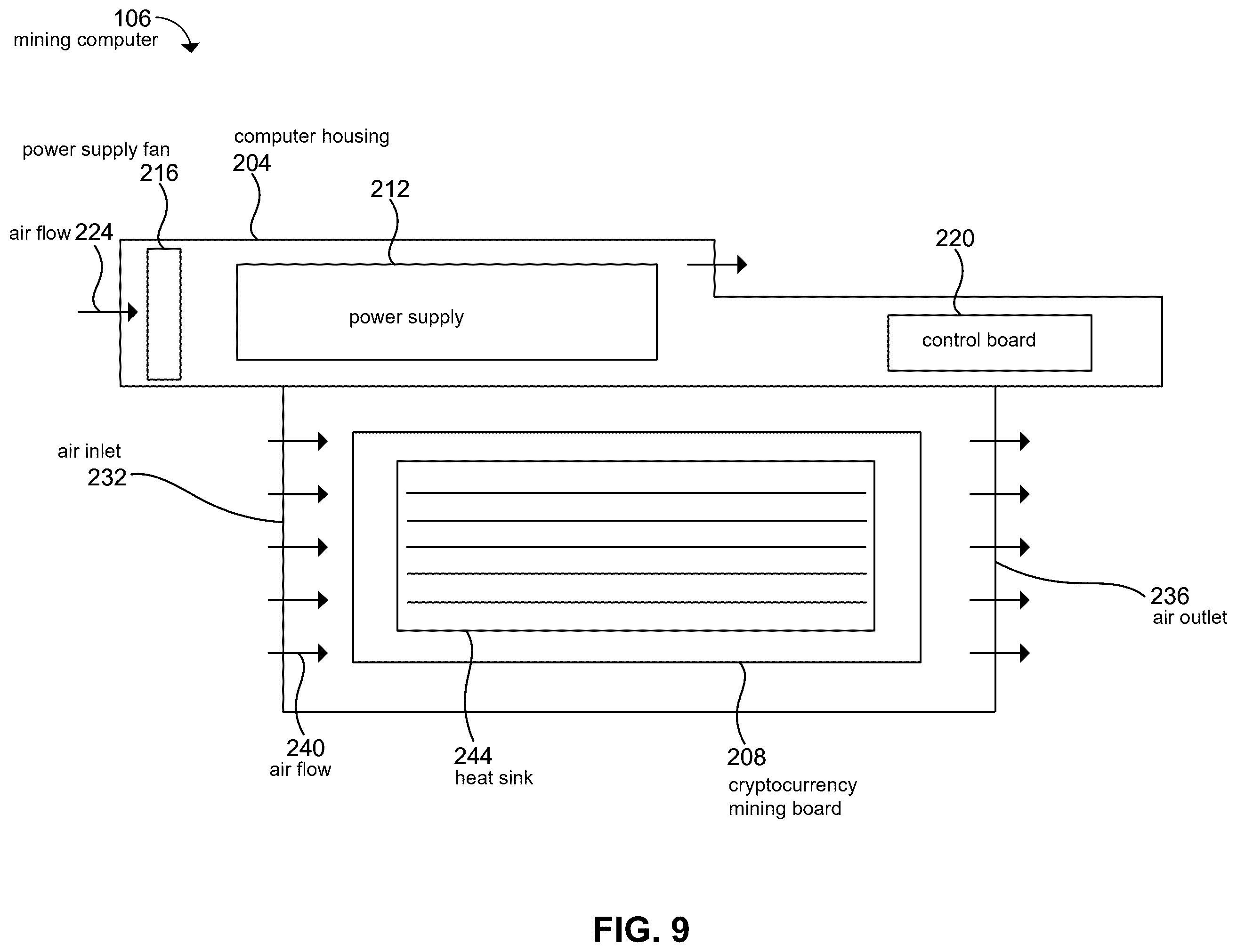 Patent US12602097 Figure 13 – Hybrid apparatuses for mining cryptocurrency and methods of operating the same