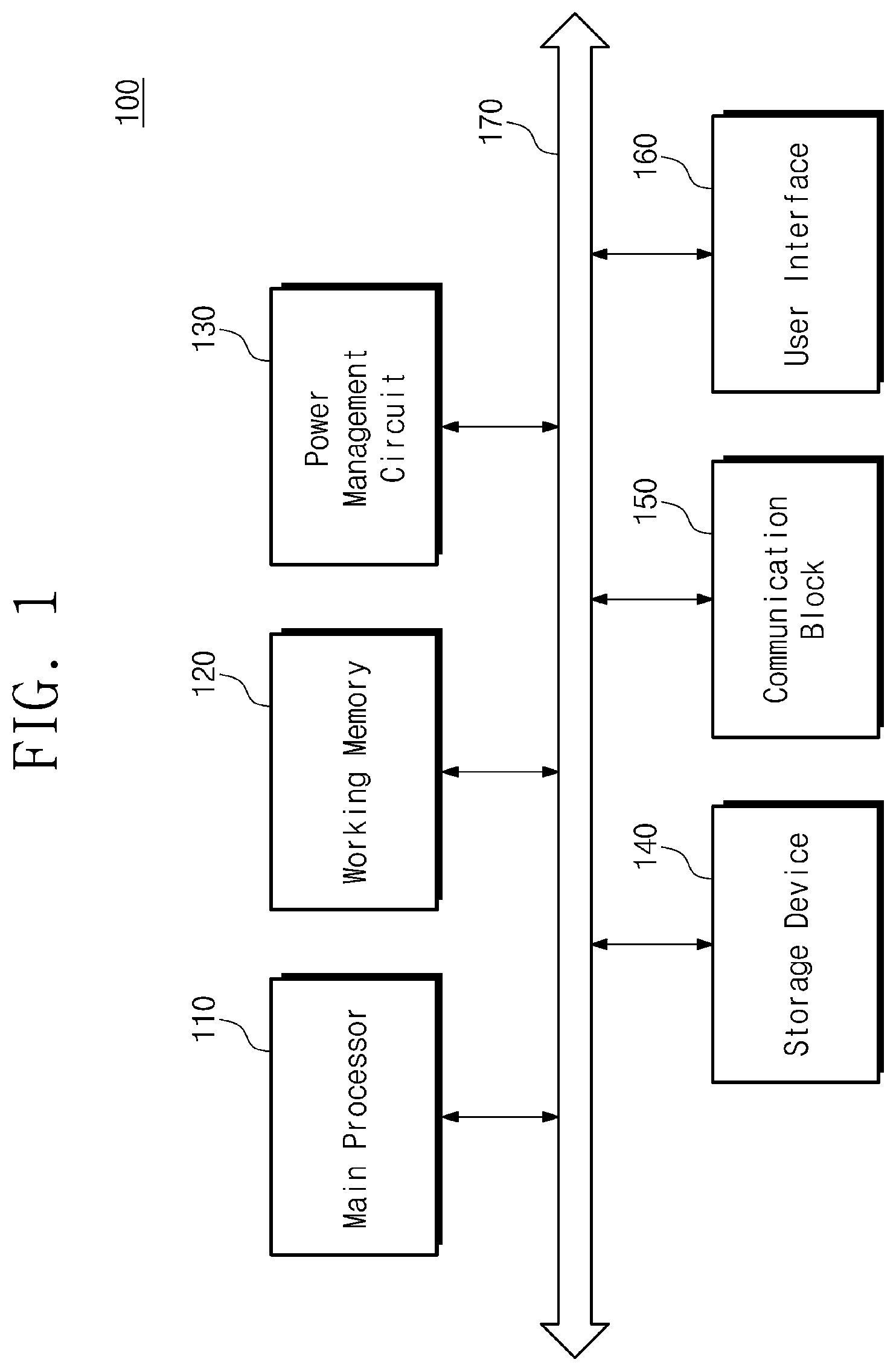 Patent US12602098 Figure 1 – Electronic circuit for outputting voltage based on a plurality of input voltages