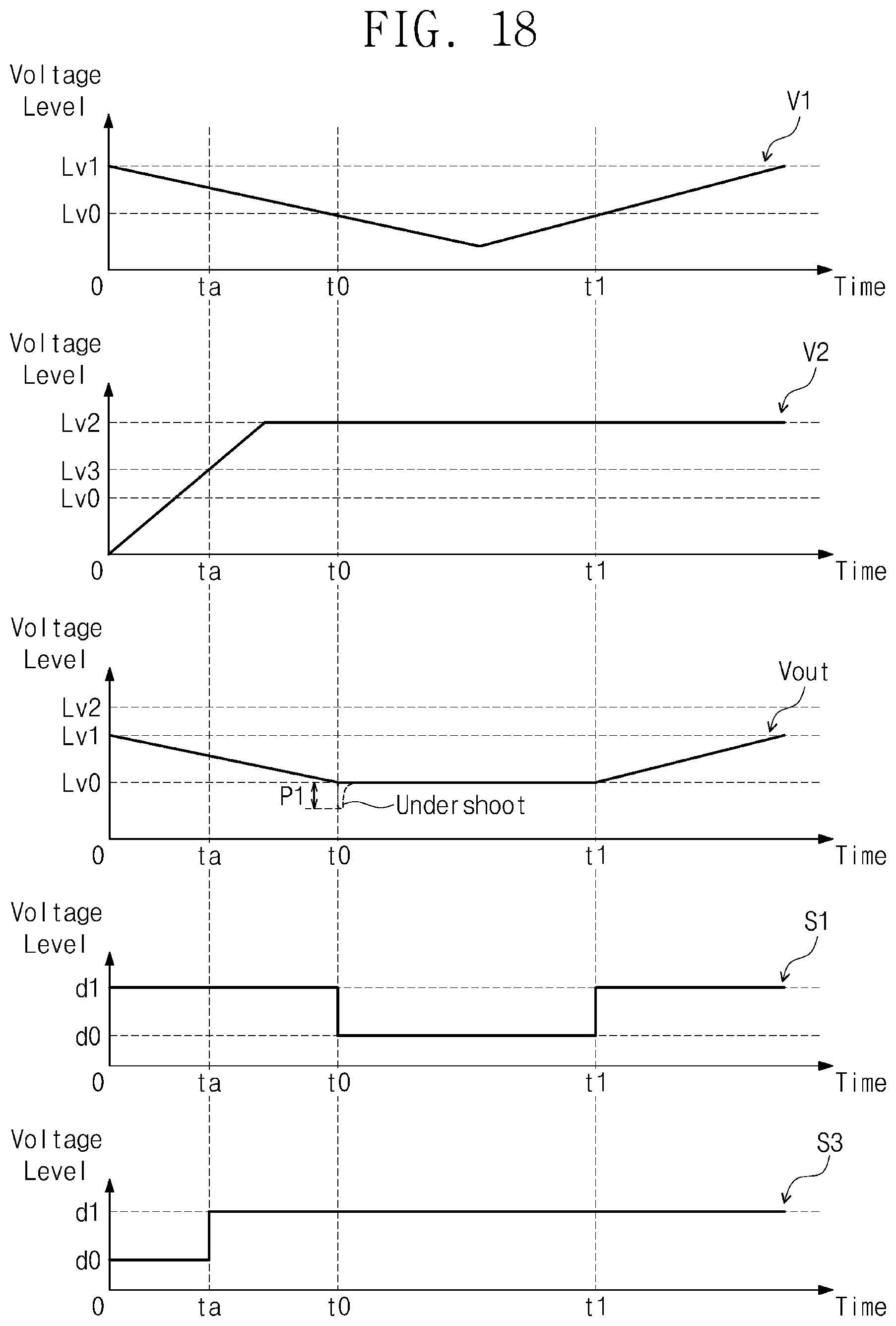 Patent US12602098 Figure 18 – Electronic circuit for outputting voltage based on a plurality of input voltages