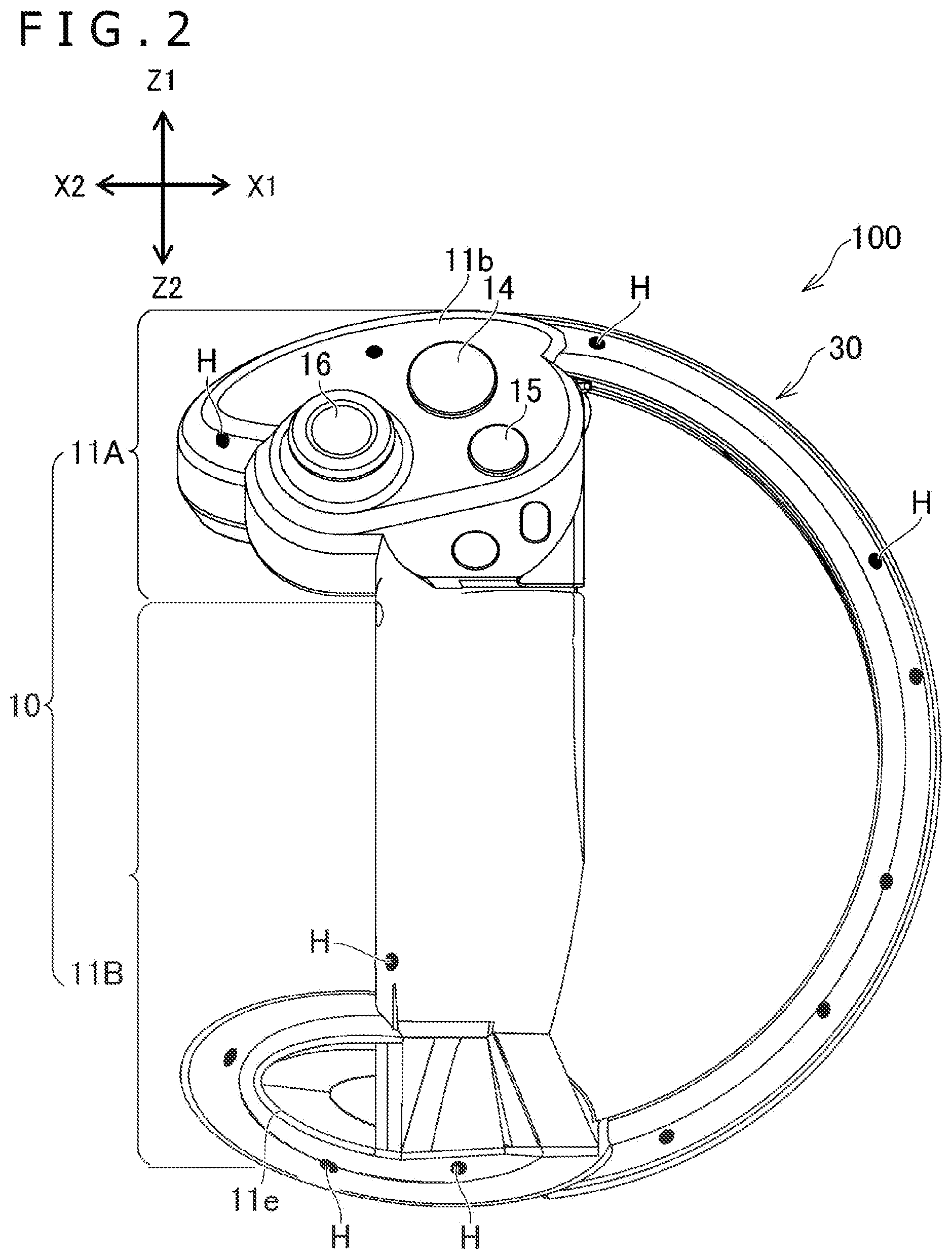 Patent US12602104 Figure 2 – Input device
