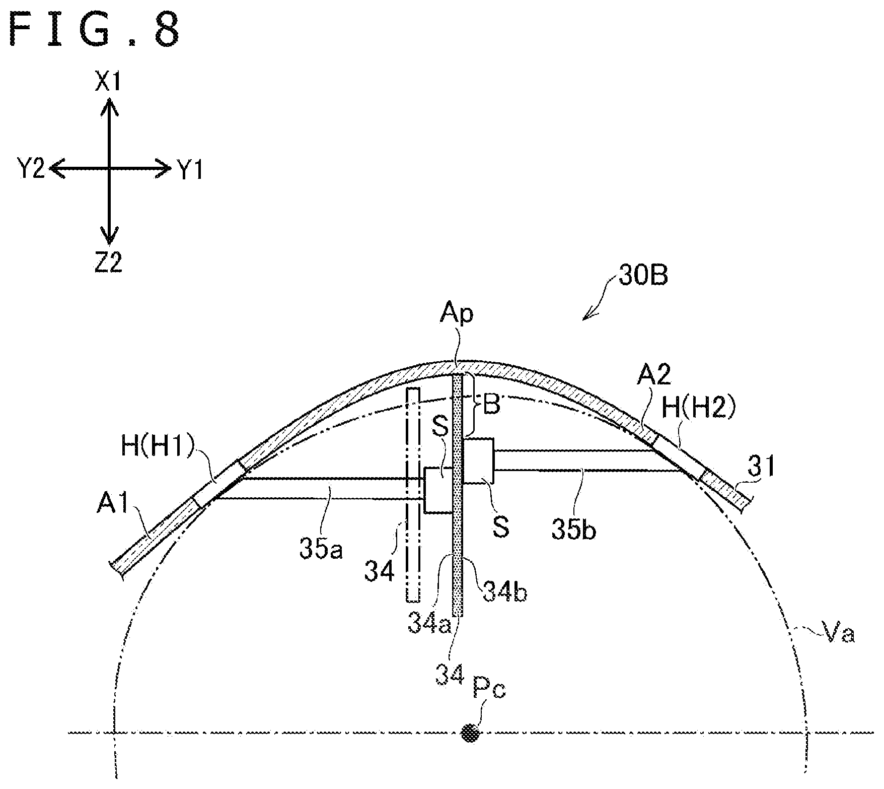 Patent US12602104 Figure 8 – Input device