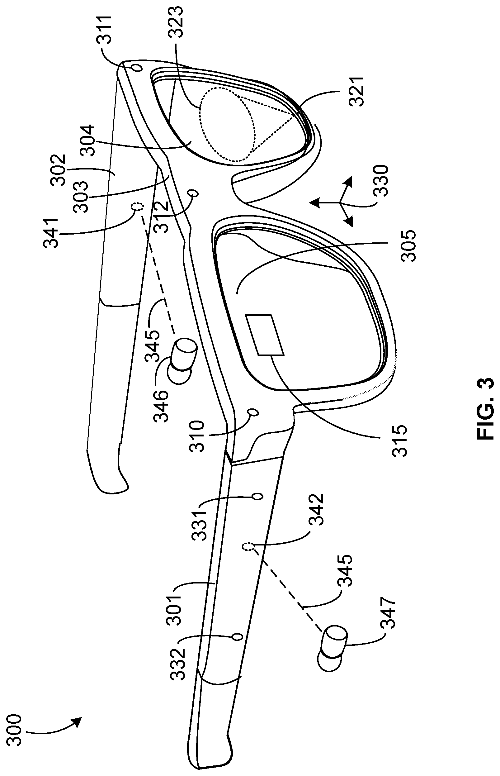 Patent US12602105 Figure 3 – Systems and methods for rendering augmented reality content
