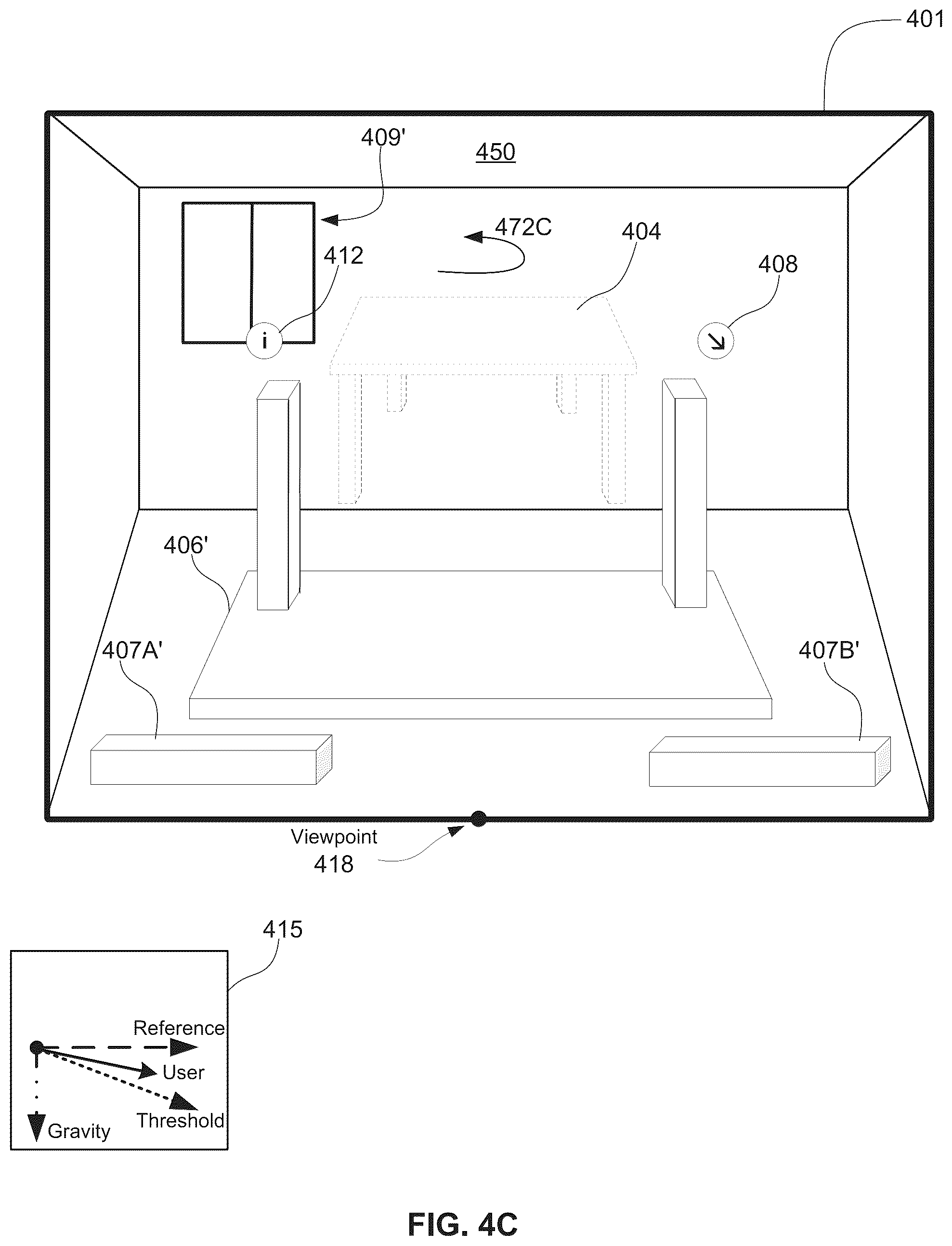 Patent US12602108 Figure 10 – Systems and methods of updating a manner of display of three-dimensional objects