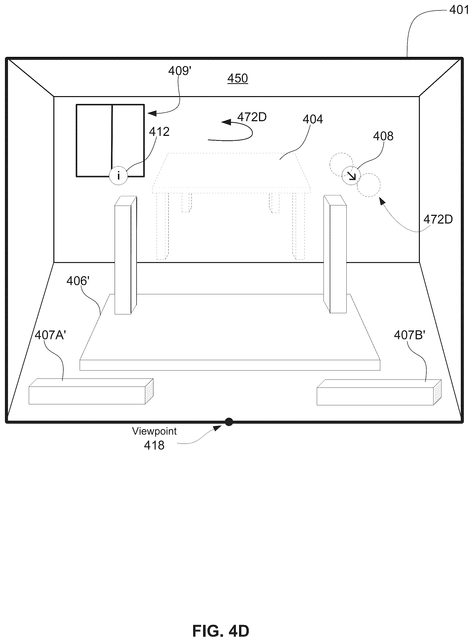 Patent US12602108 Figure 11 – Systems and methods of updating a manner of display of three-dimensional objects