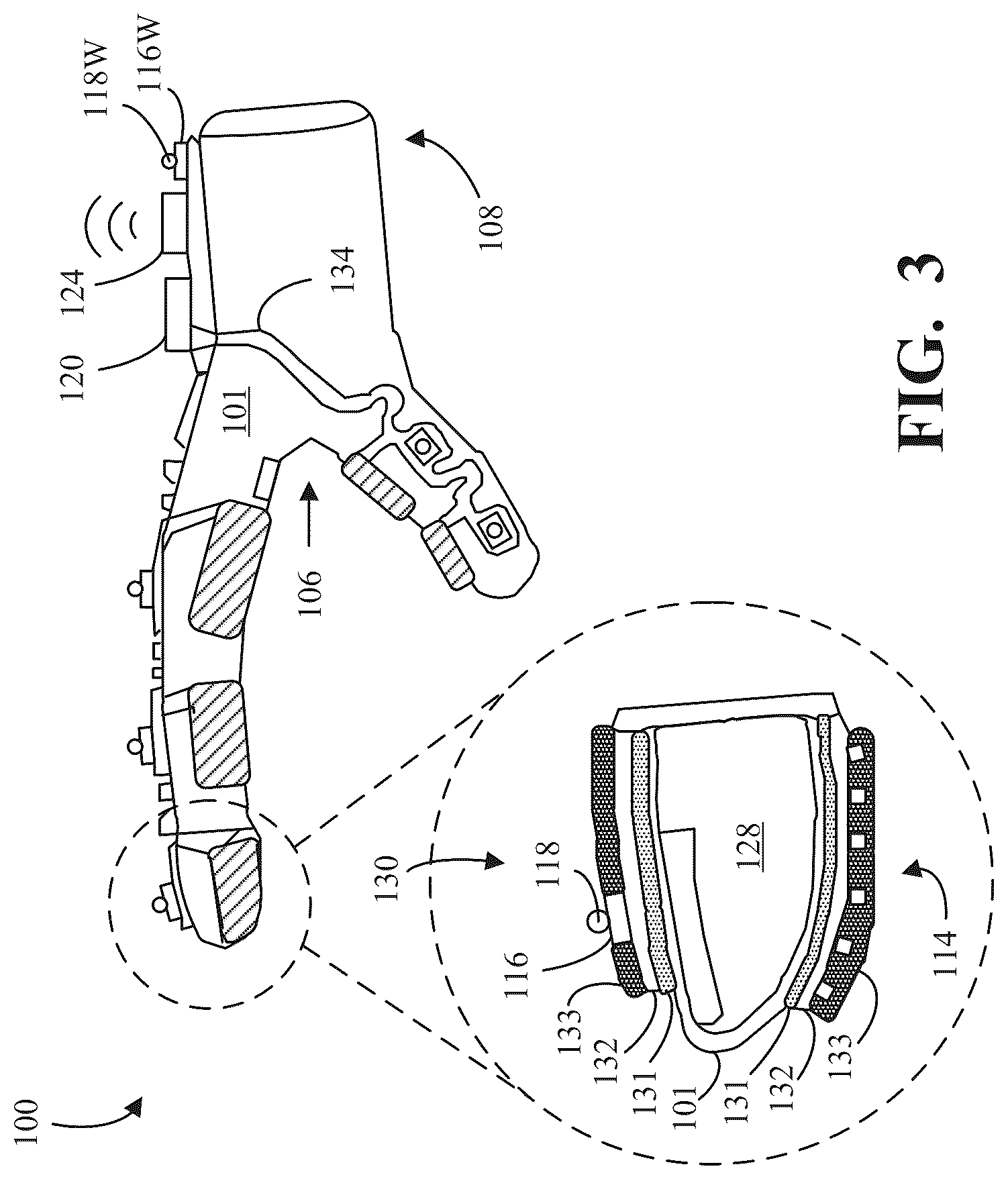Patent US12602110 Figure 3 – Sensing gloves for performing tasks