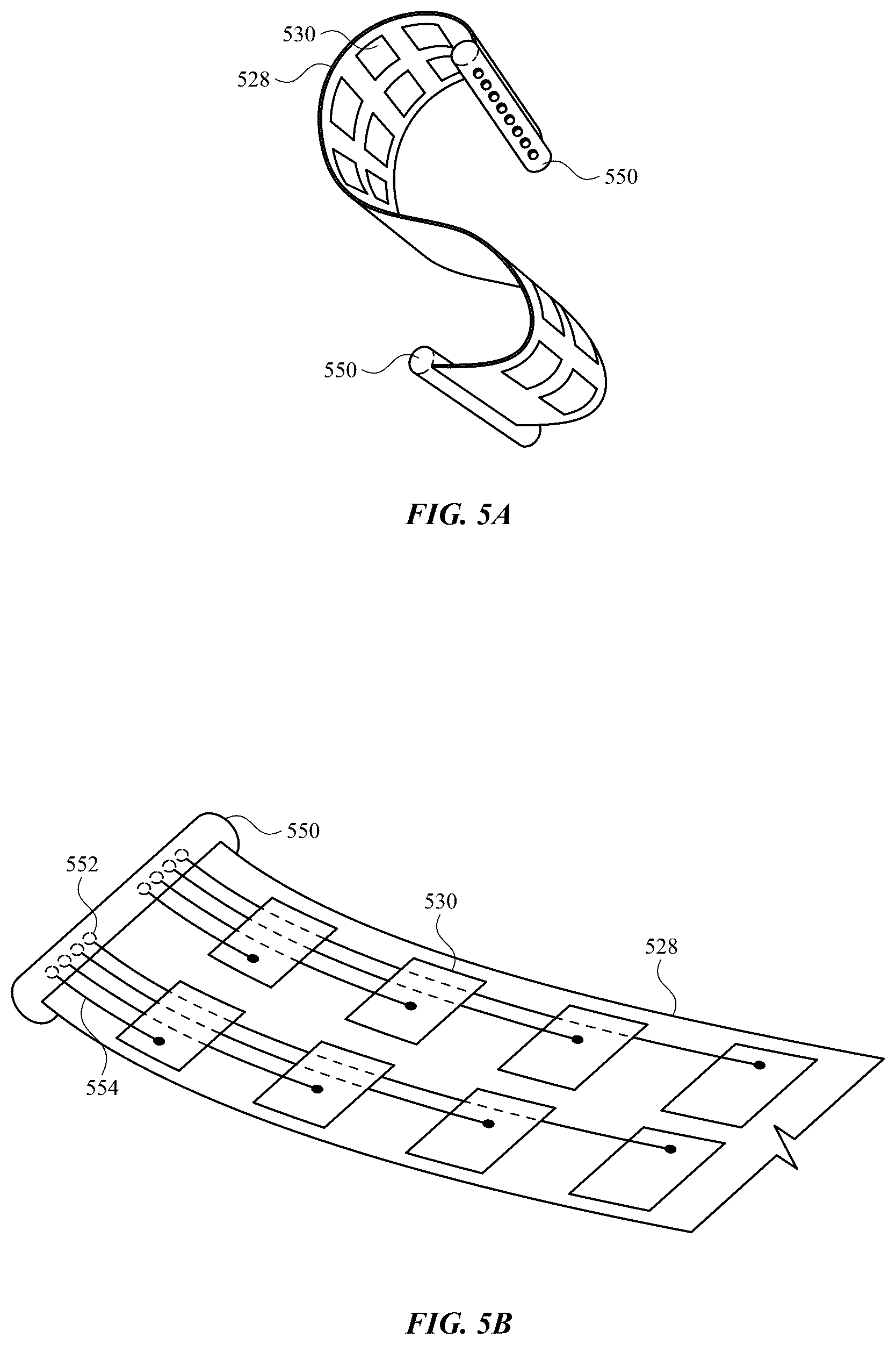 Patent US12602114 Figure 5 – Electrodes for gesture recognition