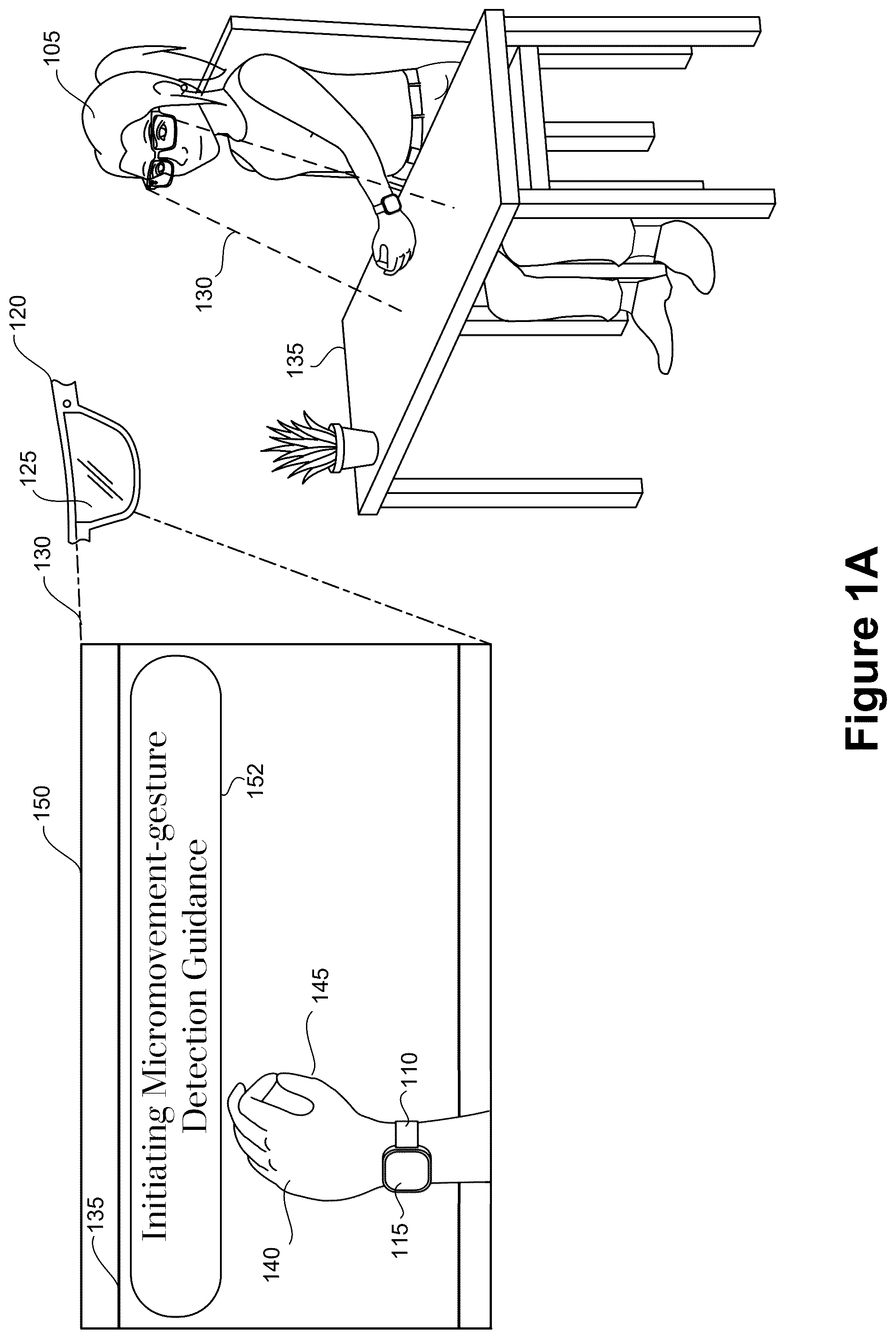 Patent US12602115 Figure 1 – Systems and methods for guiding users to perform detectable biopotential-based gestures tied to specific motor units, and actionable feedback associated therewith