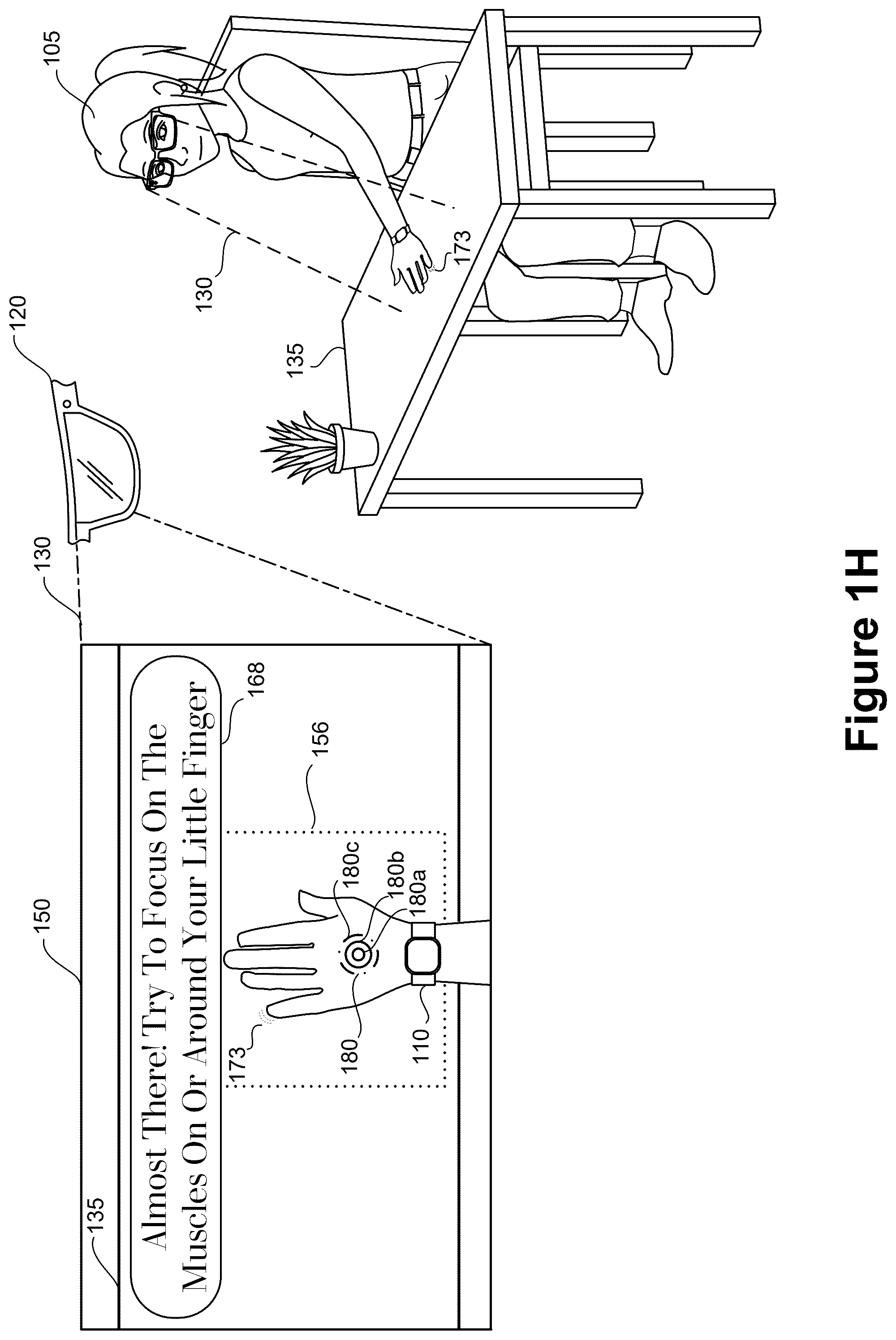 Patent US12602115 Figure 8 – Systems and methods for guiding users to perform detectable biopotential-based gestures tied to specific motor units, and actionable feedback associated therewith