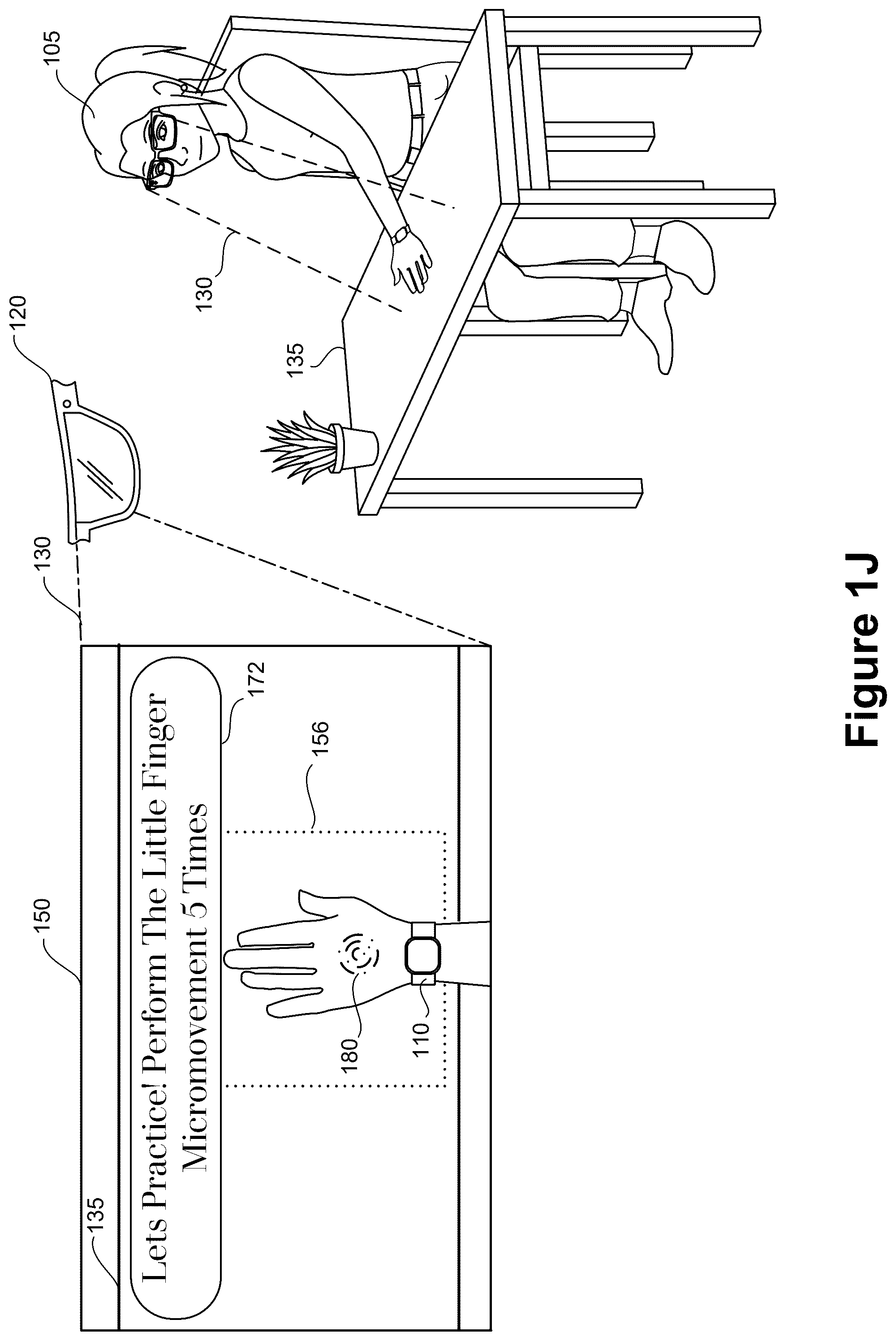 Patent US12602115 Figure 10 – Systems and methods for guiding users to perform detectable biopotential-based gestures tied to specific motor units, and actionable feedback associated therewith