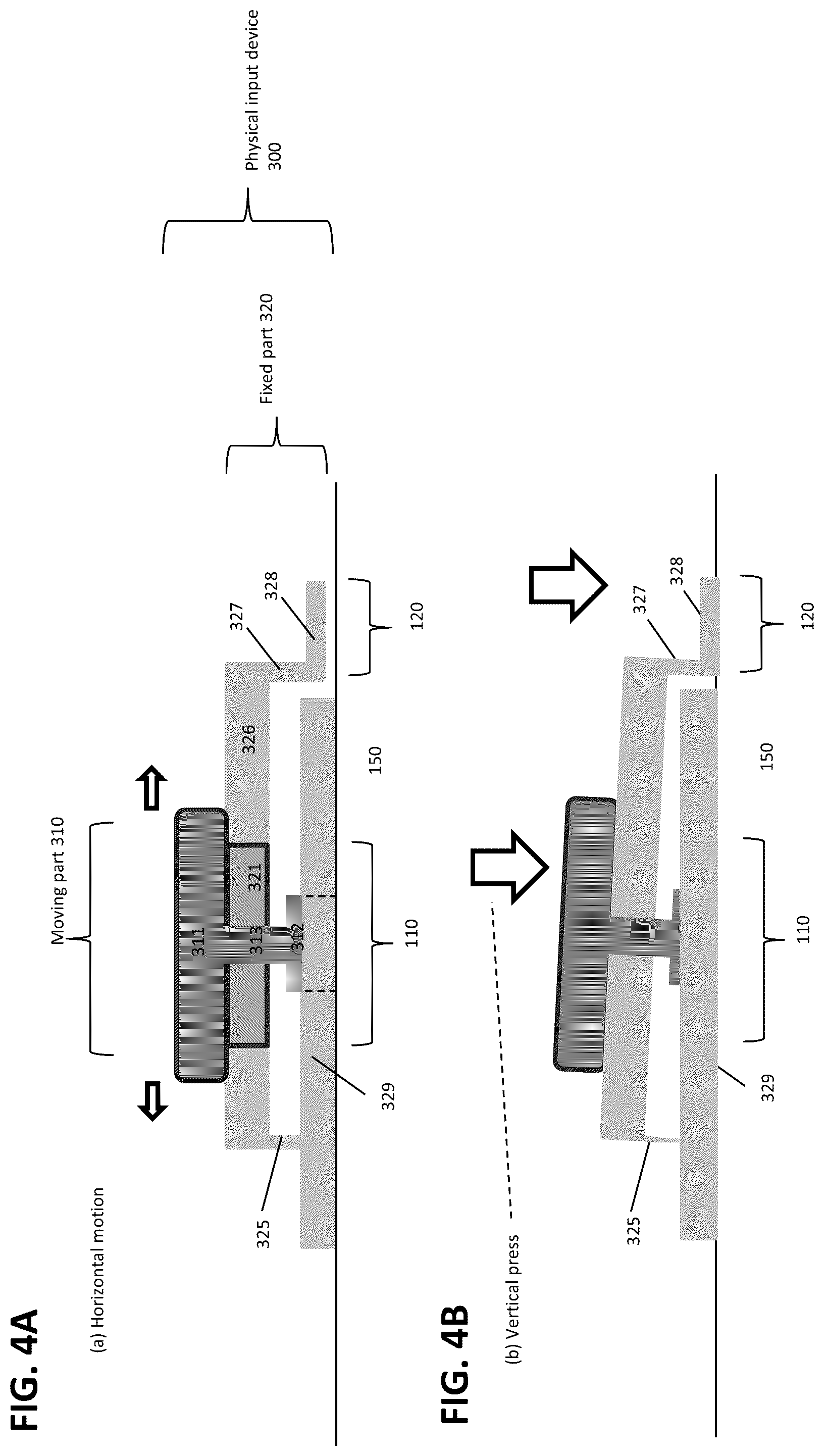 Patent US12602117 Figure 4 – Touch joystick