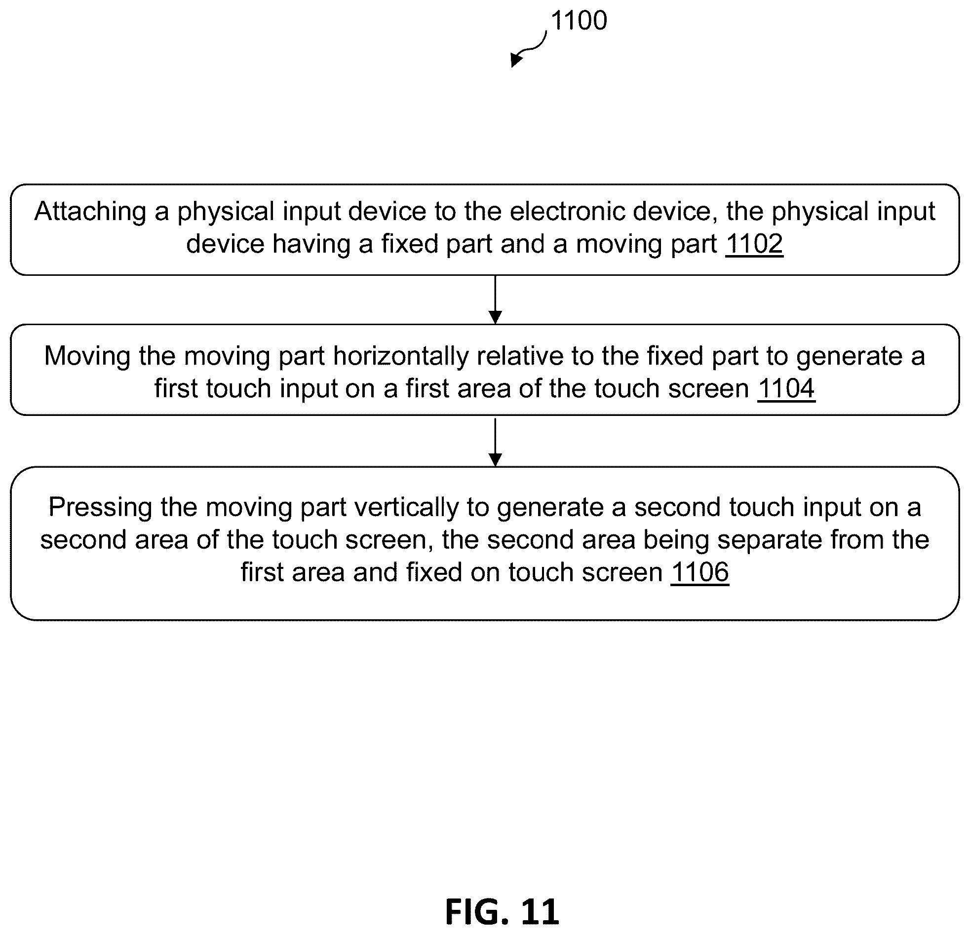 Patent US12602117 Figure 14 – Touch joystick