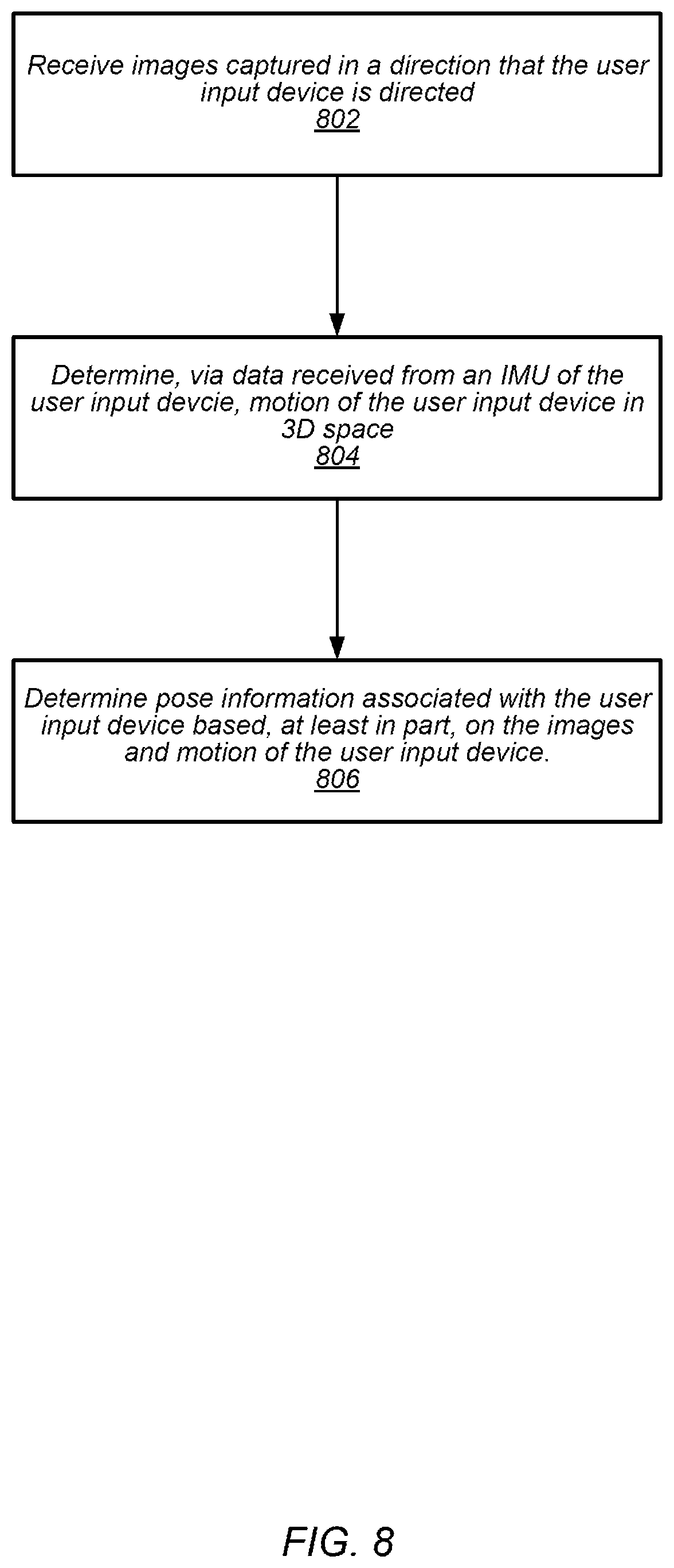 Patent US12602118 Figure 11 – Six-degree of freedom pose estimation of a stylus